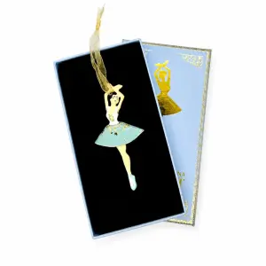Nutcracker! Magical Christmas Ballet – Ornament - Pewter Snowflake Ballerina
