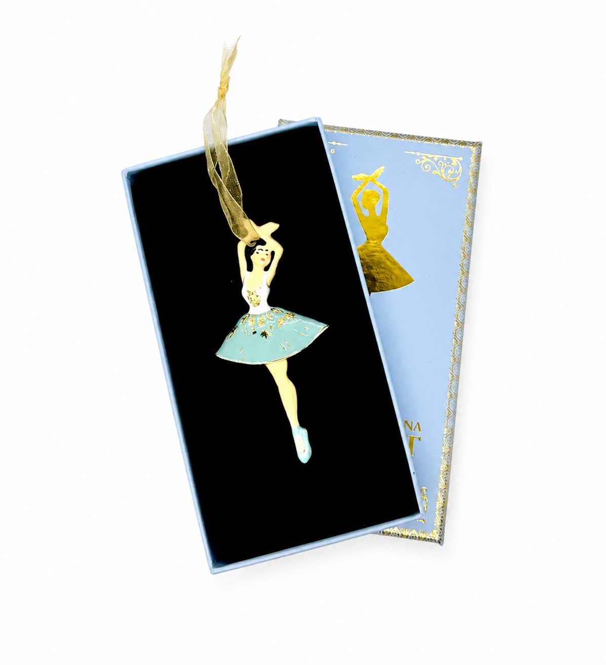Nutcracker! Magical Christmas Ballet – Ornament - Pewter Snowflake Ballerina