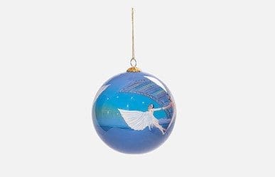 Nutcracker! Magical Christmas Ballet – -Painted Glass Globe Ornament -Dove of Peace Hand - Image 3