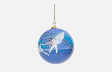 Nutcracker! Magical Christmas Ballet – -Painted Glass Globe Ornament -Dove of Peace Hand - Image 2