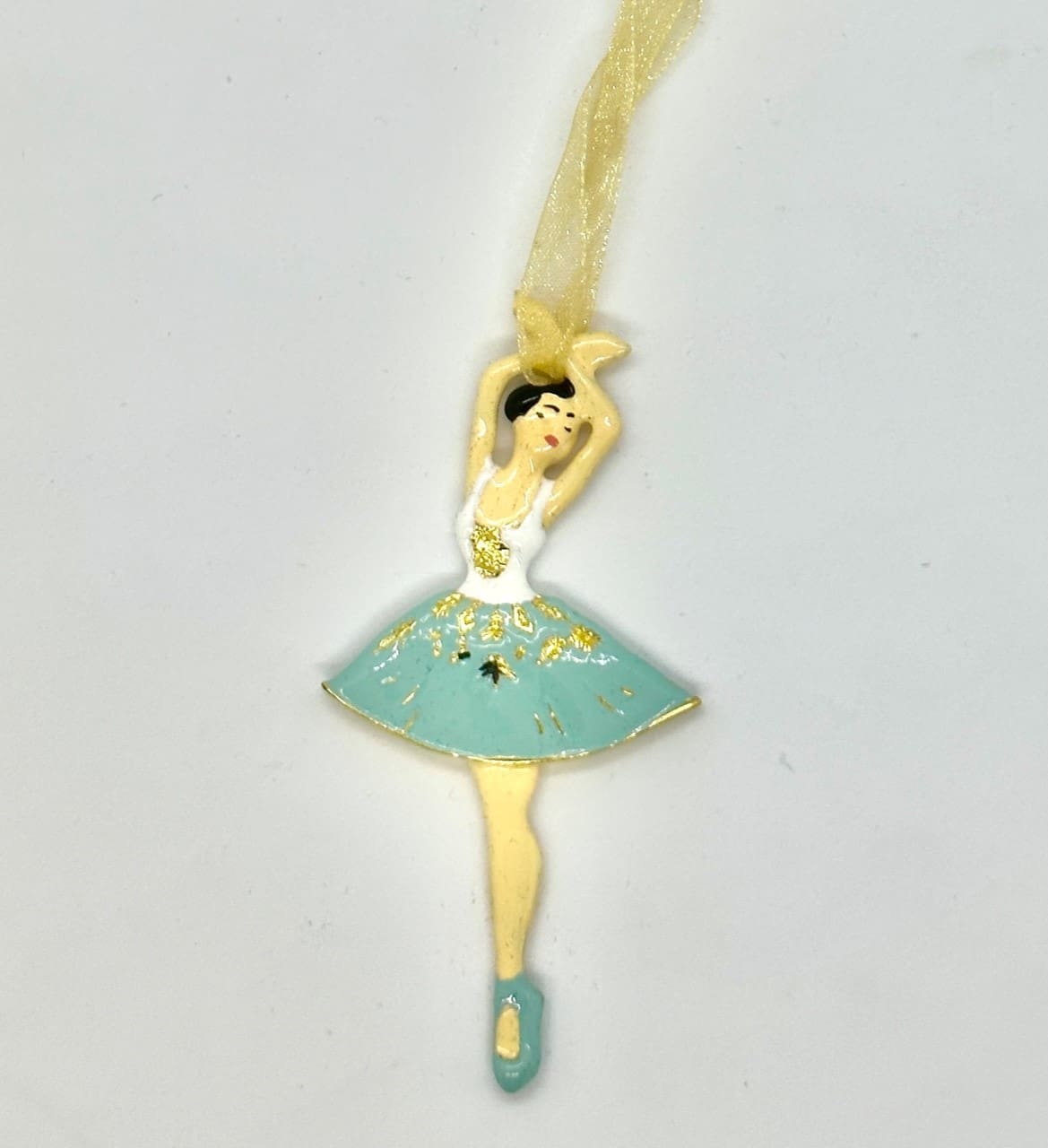 Nutcracker! Magical Christmas Ballet – Ornament - Pewter Snowflake Ballerina - Image 2