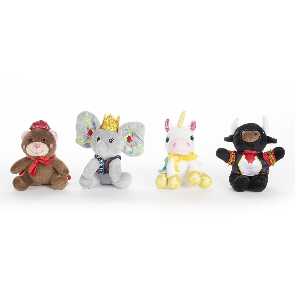 NUTCRACKER! Magical Christmas Ballet - Holiday Friends Puppet plush  (4 Piece Set)