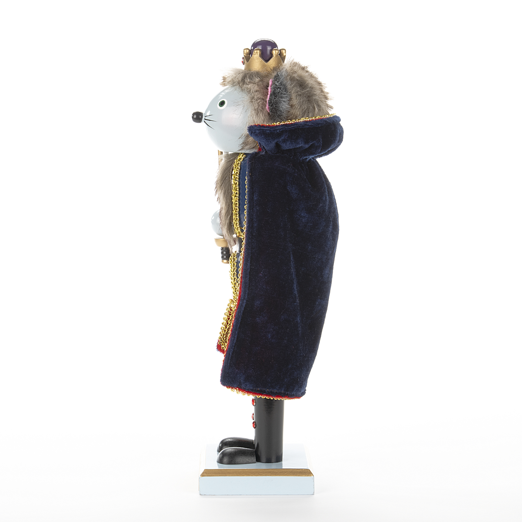 NUTCRACKER! MAGICAL CHRISTMAS BALLET - 2025 CLASSIC RAT KING WOODEN NUTCRACKER (12 Inches) - Image 3