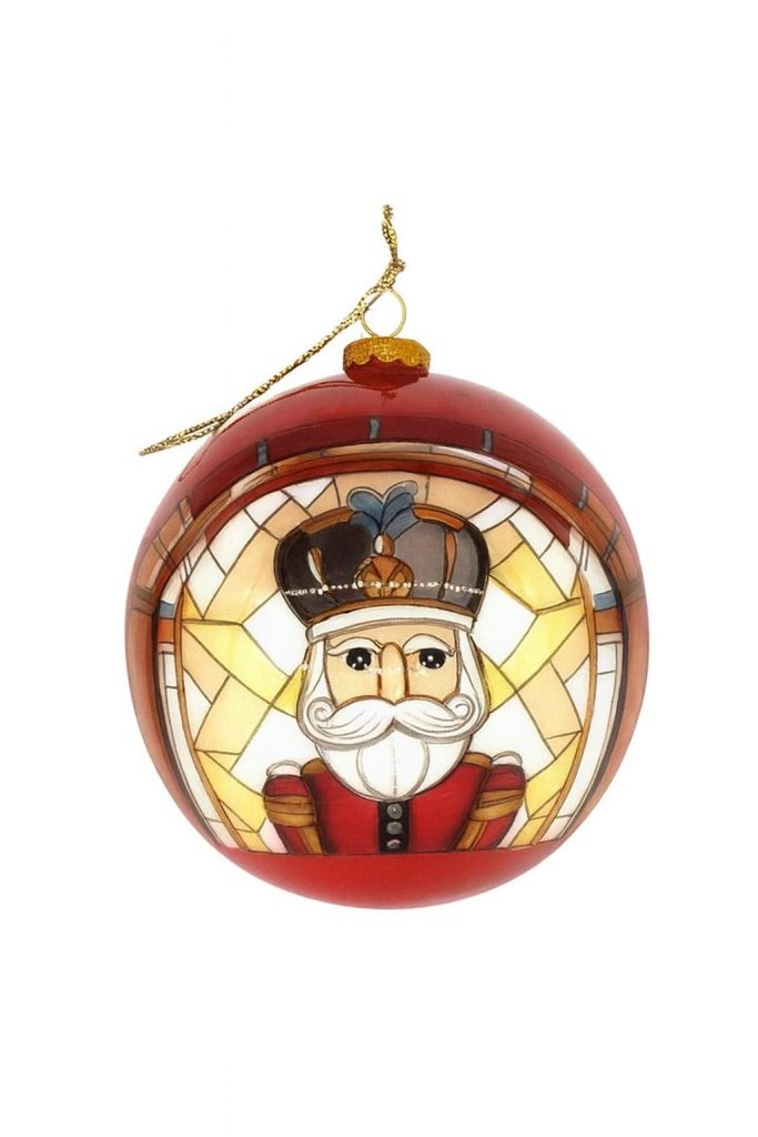 Nutcracker Magical Christmas Ballet -Stained-Glass Globe Ornament - Nutcracker