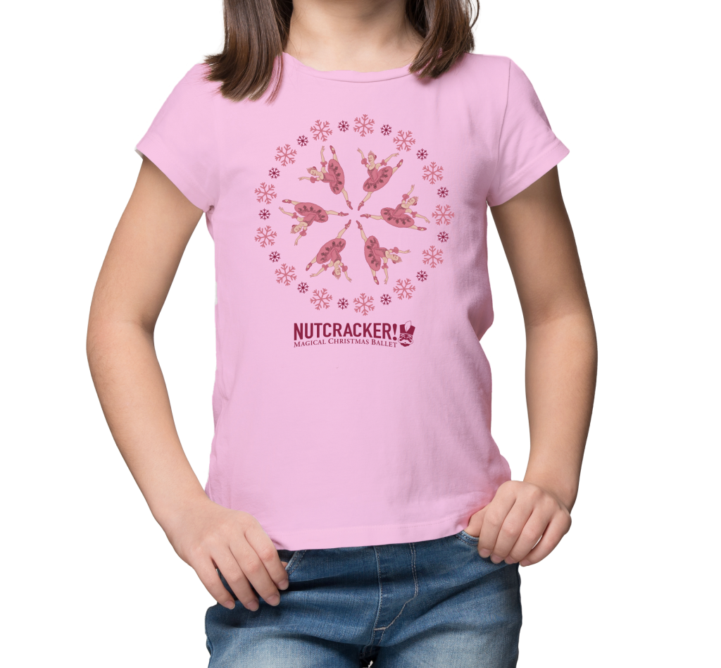 2025 Nutcracker! Magical Christmas Ballet Exclusive Tour T-Shirt – Pink