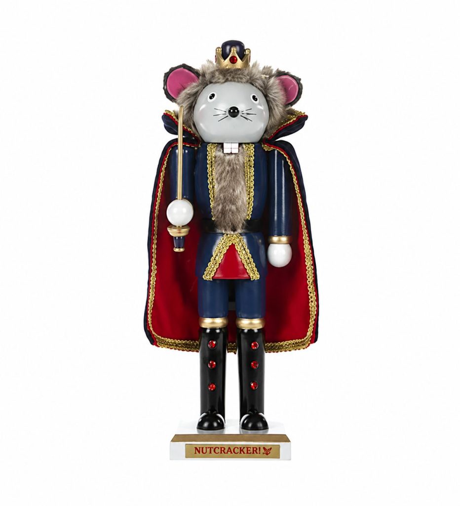 NUTCRACKER! MAGICAL CHRISTMAS BALLET - 2025 CLASSIC RAT KING WOODEN NUTCRACKER (12 Inches)
