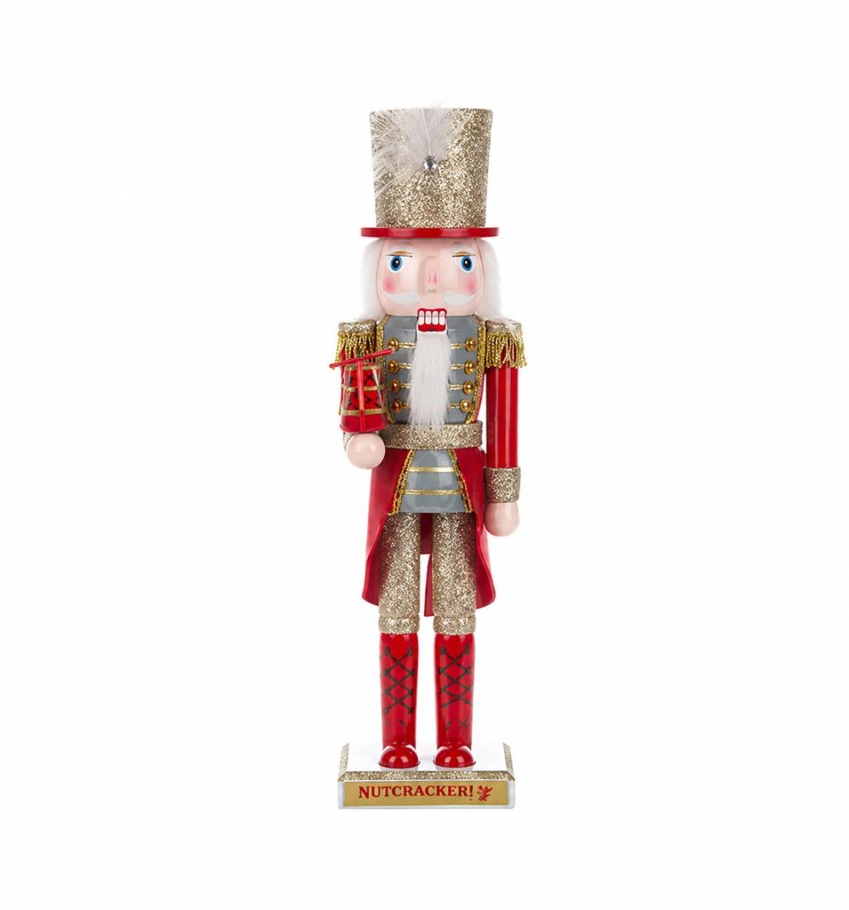 NUTCRACKER! MAGICAL CHRISTMAS BALLET - 2025 CLASSIC RED SOLDIER WOODEN NUTCRACKER (12 Inches)
