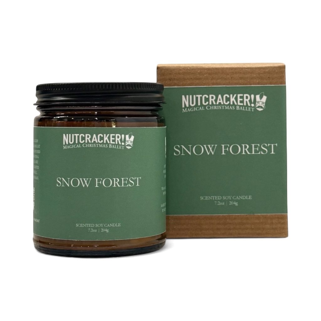 Nutcracker! Magical Christmas Ballet - Snow Forest - Scented Soy Candle