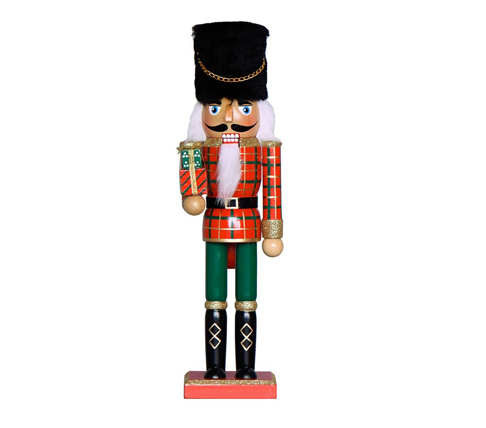 Nutcracker! Magical Christmas Ballet - Highland Guard Holiday Wooden Nutcracker (12 Inches)