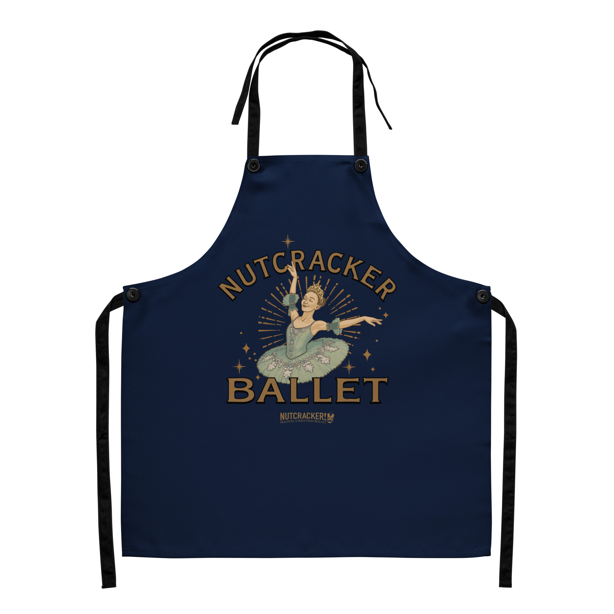 Nutcracker! Magical Christmas Ballet - Art Deco Collection - Apron