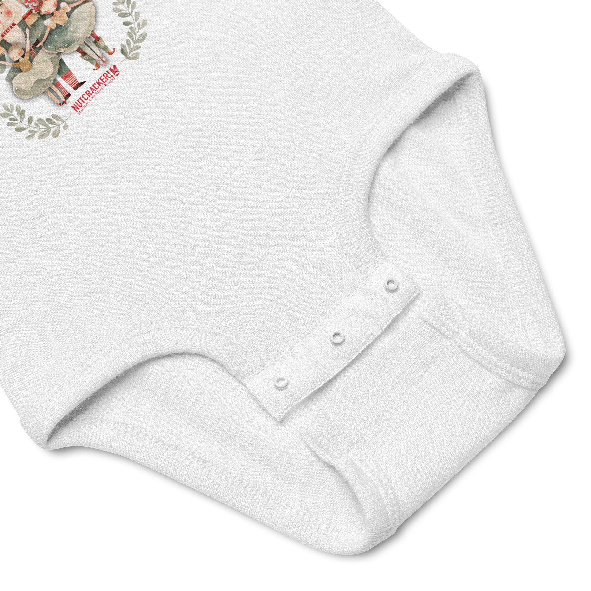 Nutcracker! Magical Christmas Ballet – Nut House Collection - Infant Bodysuit (Black, White) - Image 5