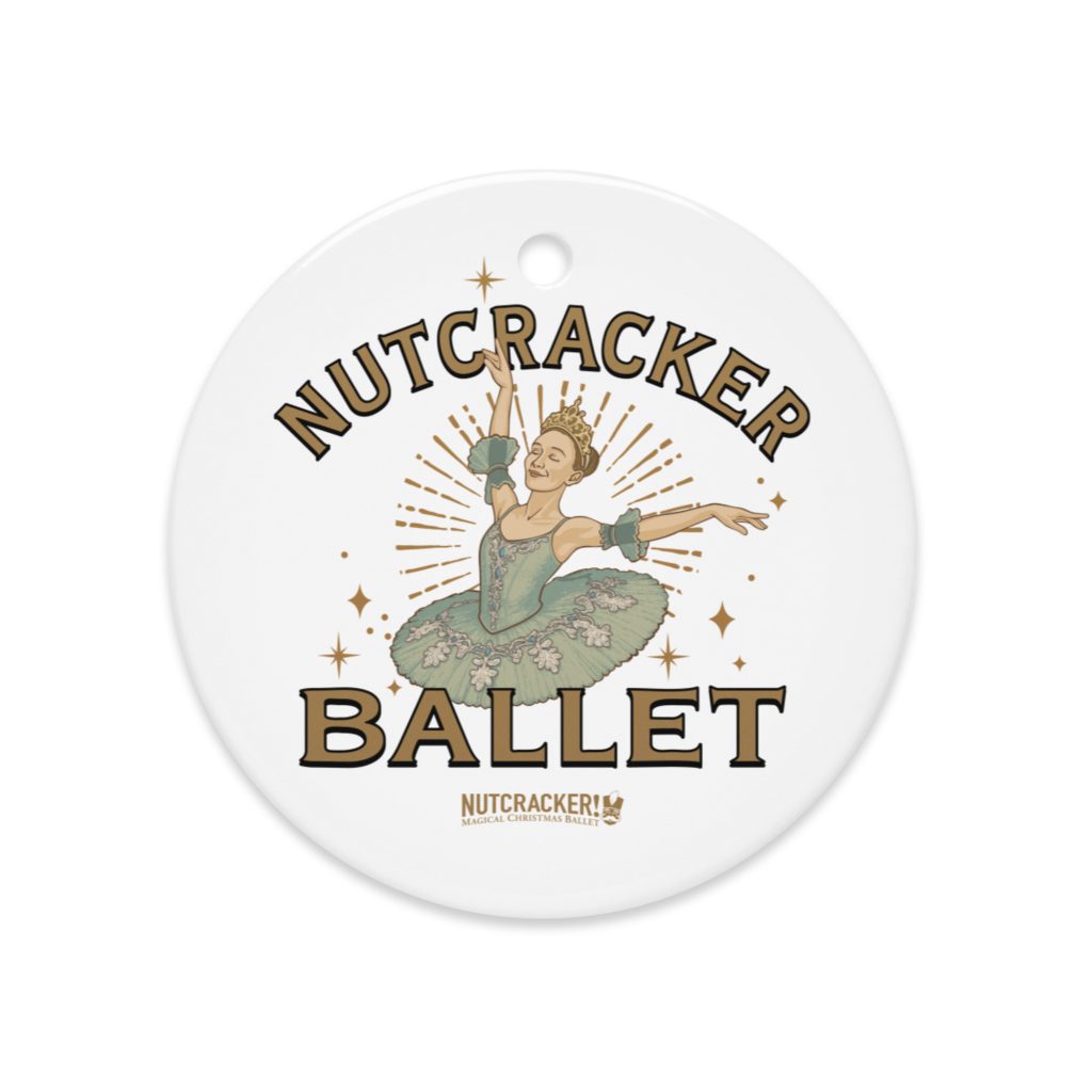 Nutcracker! Magical Christmas Ballet - Art Deco Collection - Double-Sided Ceramic Ornaments copy