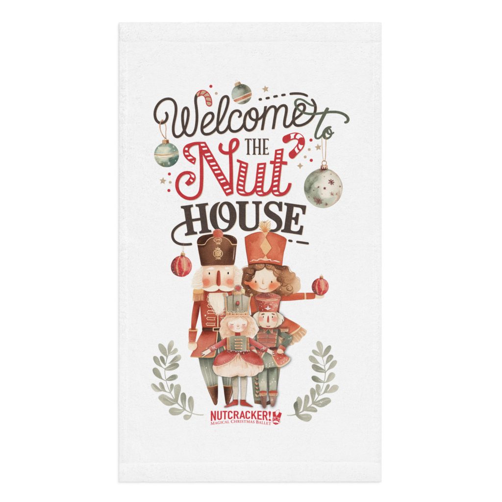 Nutcracker! Magical Christmas Ballet –Nut House Collection – Hand towel