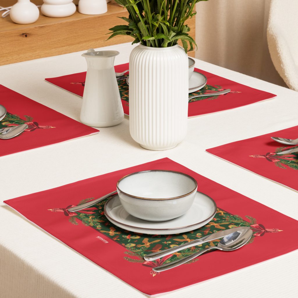 Nutcracker! Magical Christmas Ballet – Bird Collection - Placemat (Set of 4)