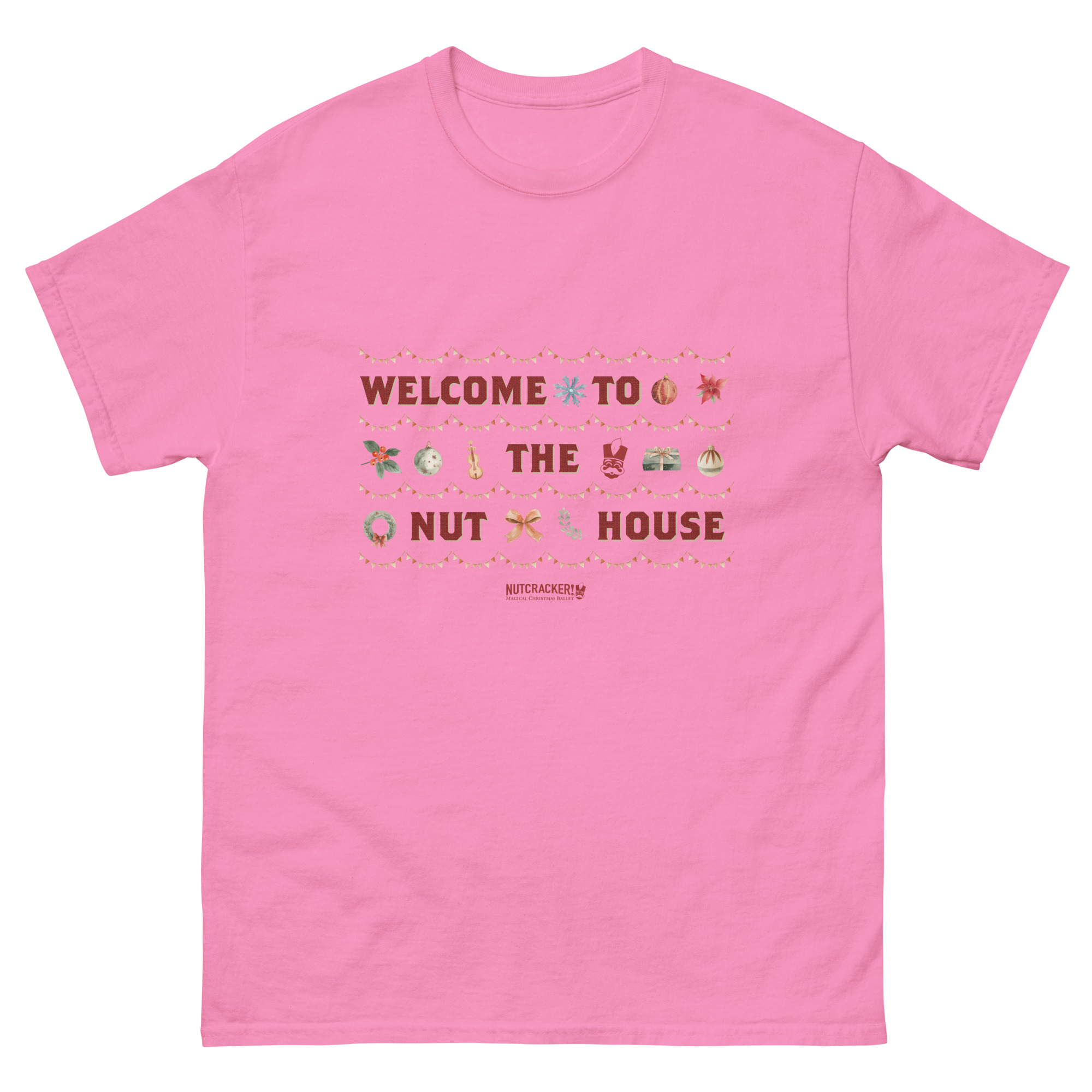 Nutcracker! Magical Christmas Ballet – Art Deco Collection – Adult Unisex T-Shirt copy - Image 2