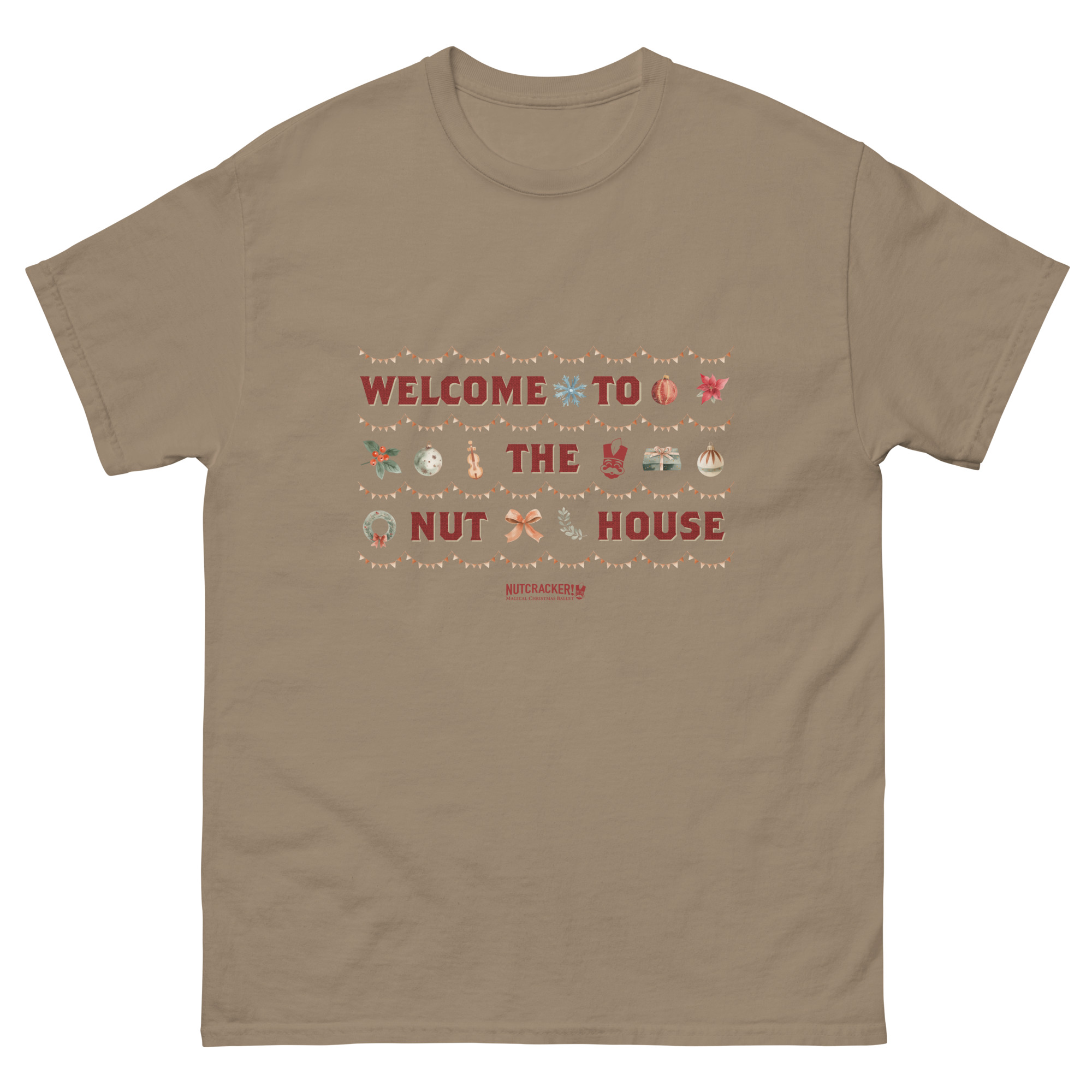 Nutcracker! Magical Christmas Ballet – Art Deco Collection – Adult Unisex T-Shirt copy - Image 4