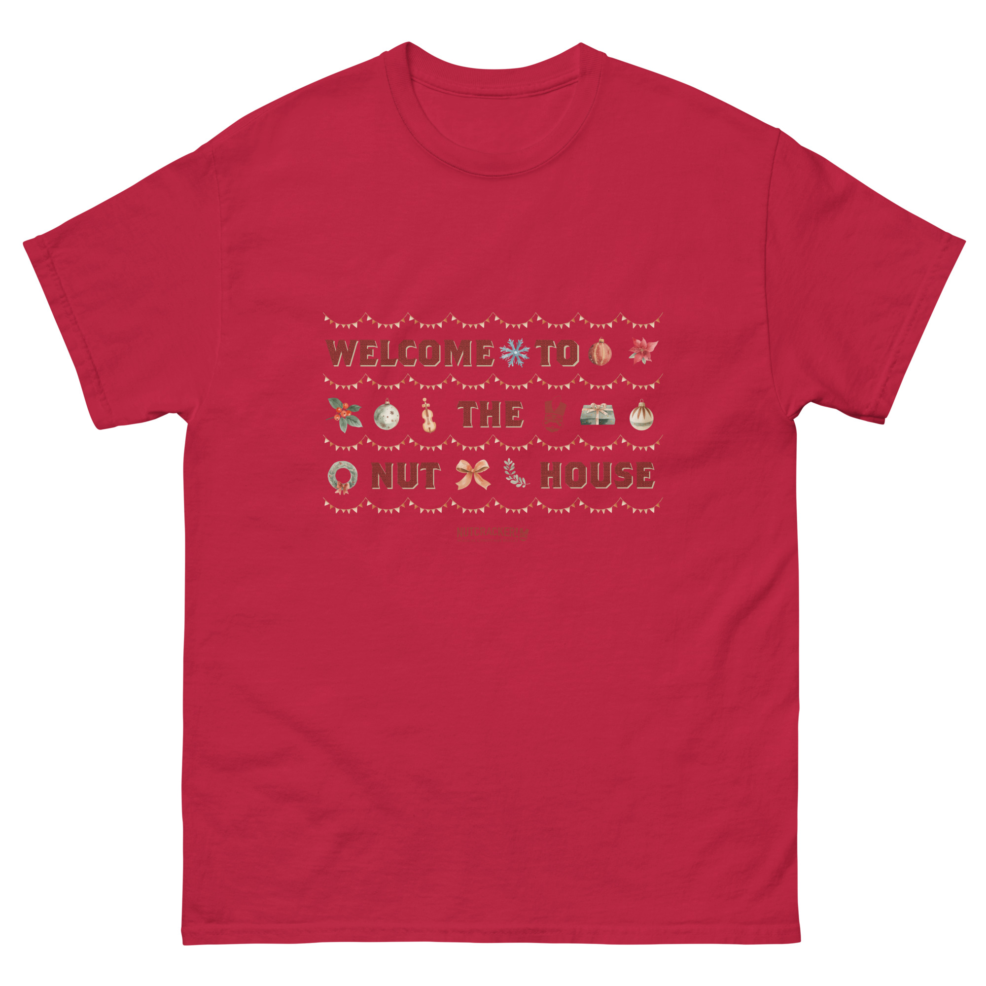 Nutcracker! Magical Christmas Ballet – Art Deco Collection – Adult Unisex T-Shirt copy - Image 5