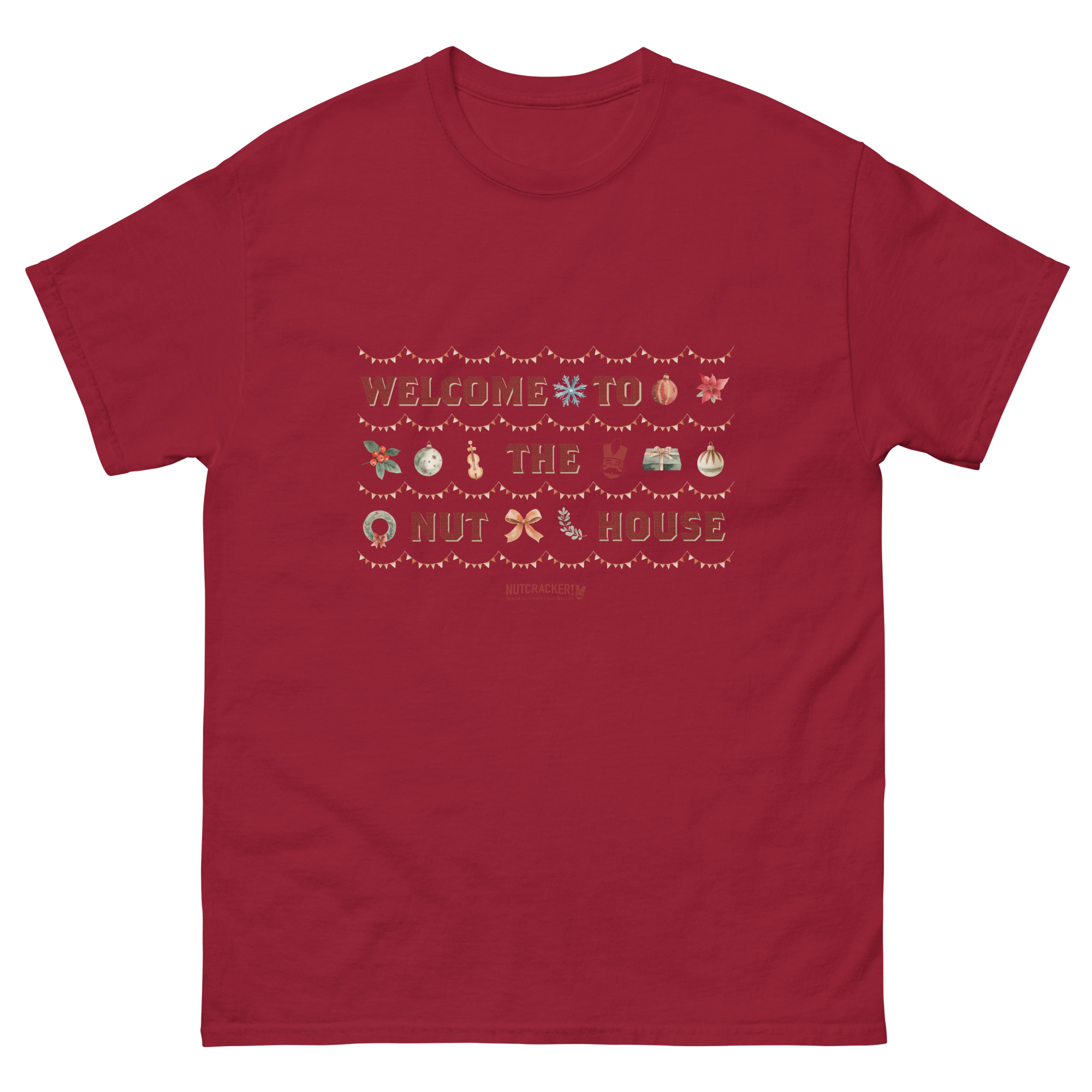 Nutcracker! Magical Christmas Ballet – Art Deco Collection – Adult Unisex T-Shirt copy - Image 29