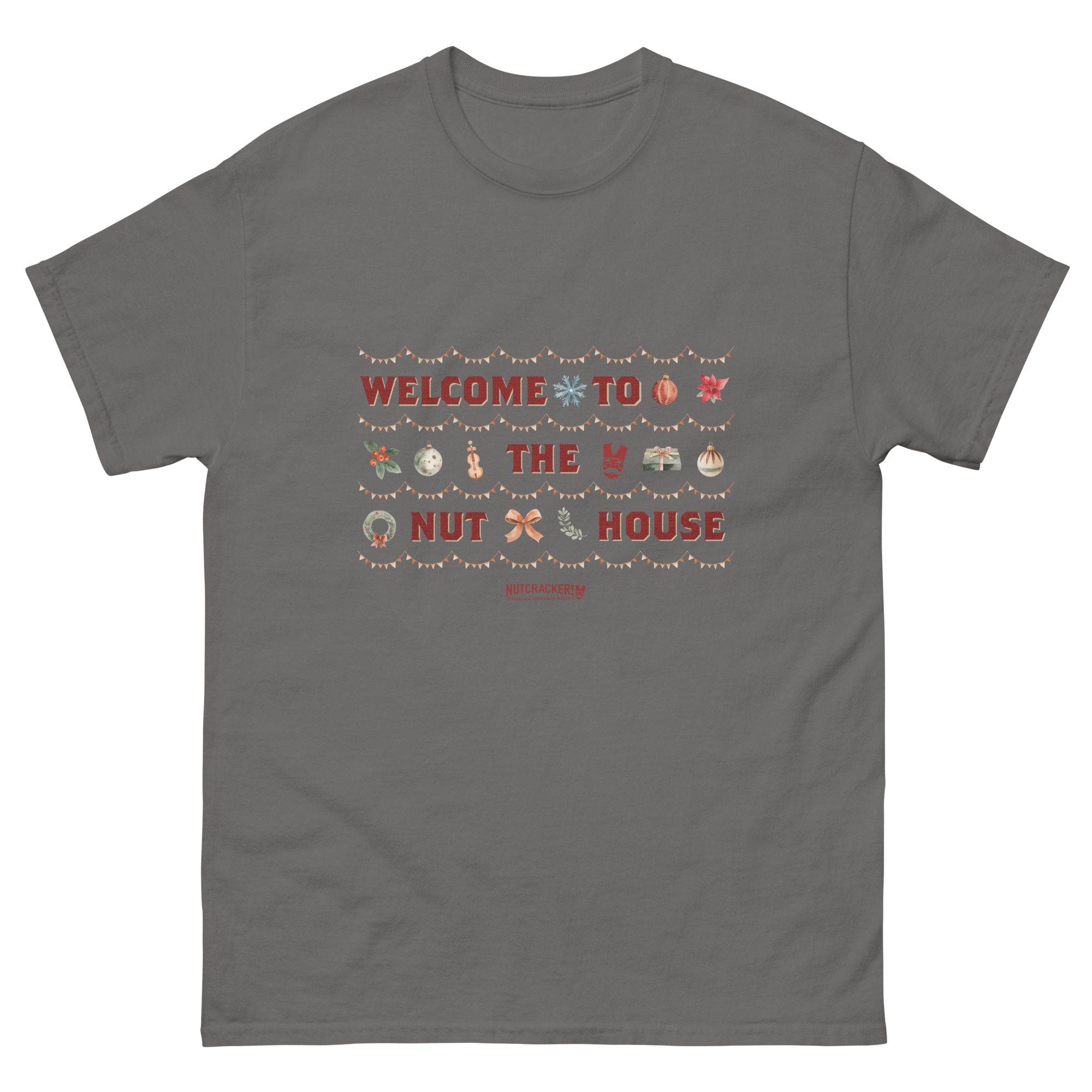 Nutcracker! Magical Christmas Ballet – Art Deco Collection – Adult Unisex T-Shirt copy - Image 7