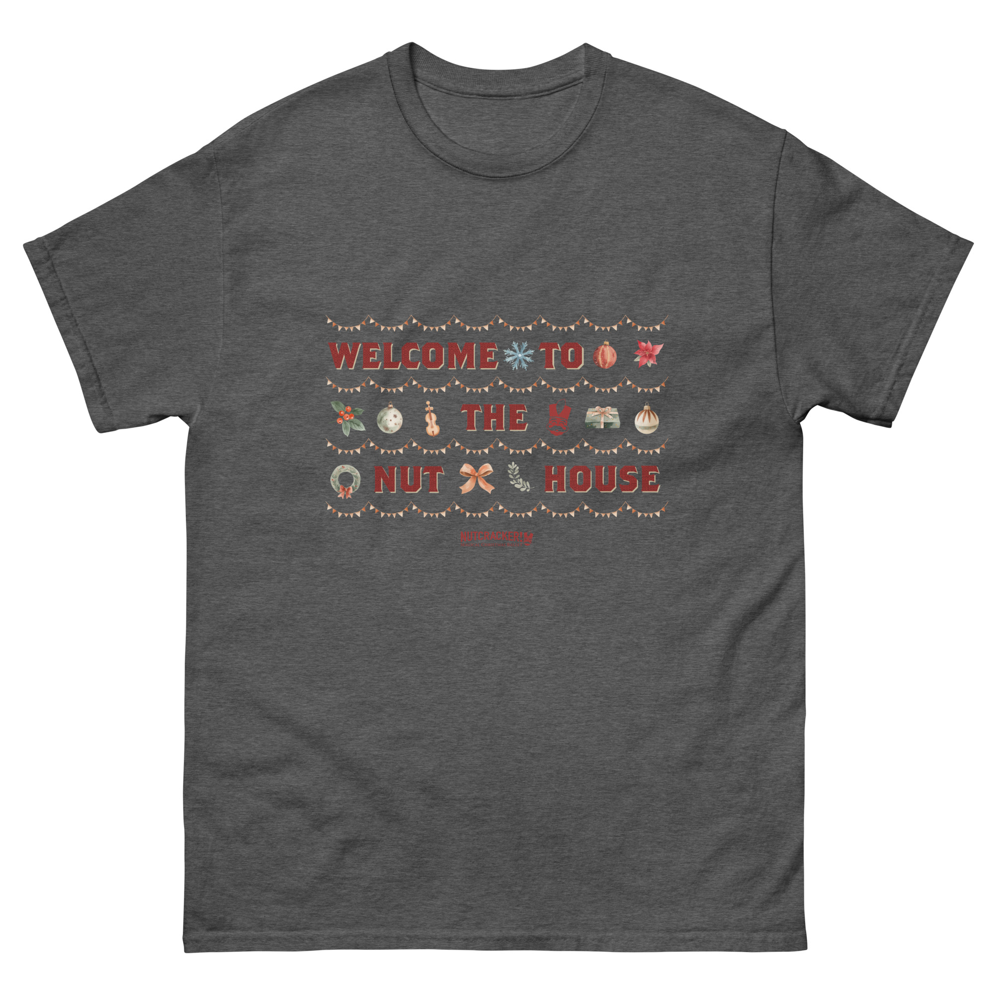 Nutcracker! Magical Christmas Ballet – Art Deco Collection – Adult Unisex T-Shirt copy - Image 10