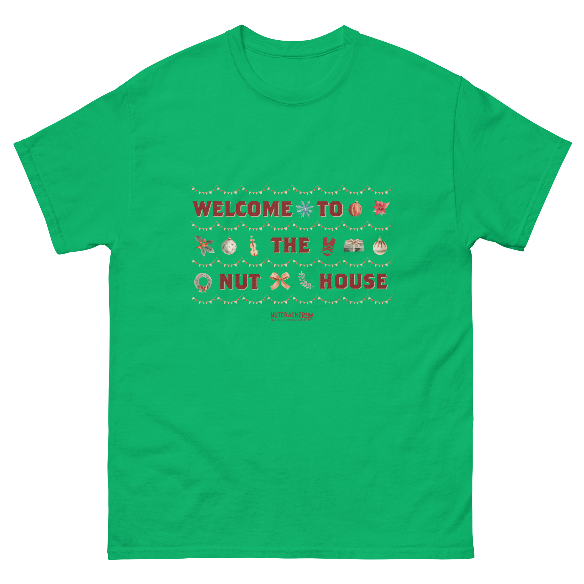 Nutcracker! Magical Christmas Ballet – Art Deco Collection – Adult Unisex T-Shirt copy - Image 12