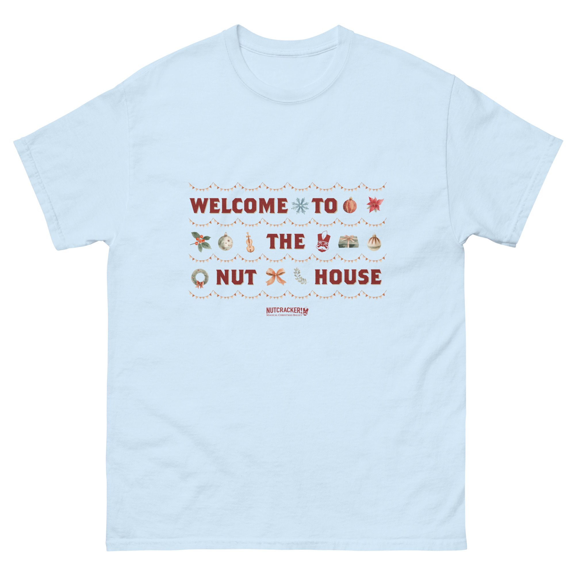 Nutcracker! Magical Christmas Ballet – Art Deco Collection – Adult Unisex T-Shirt copy - Image 13