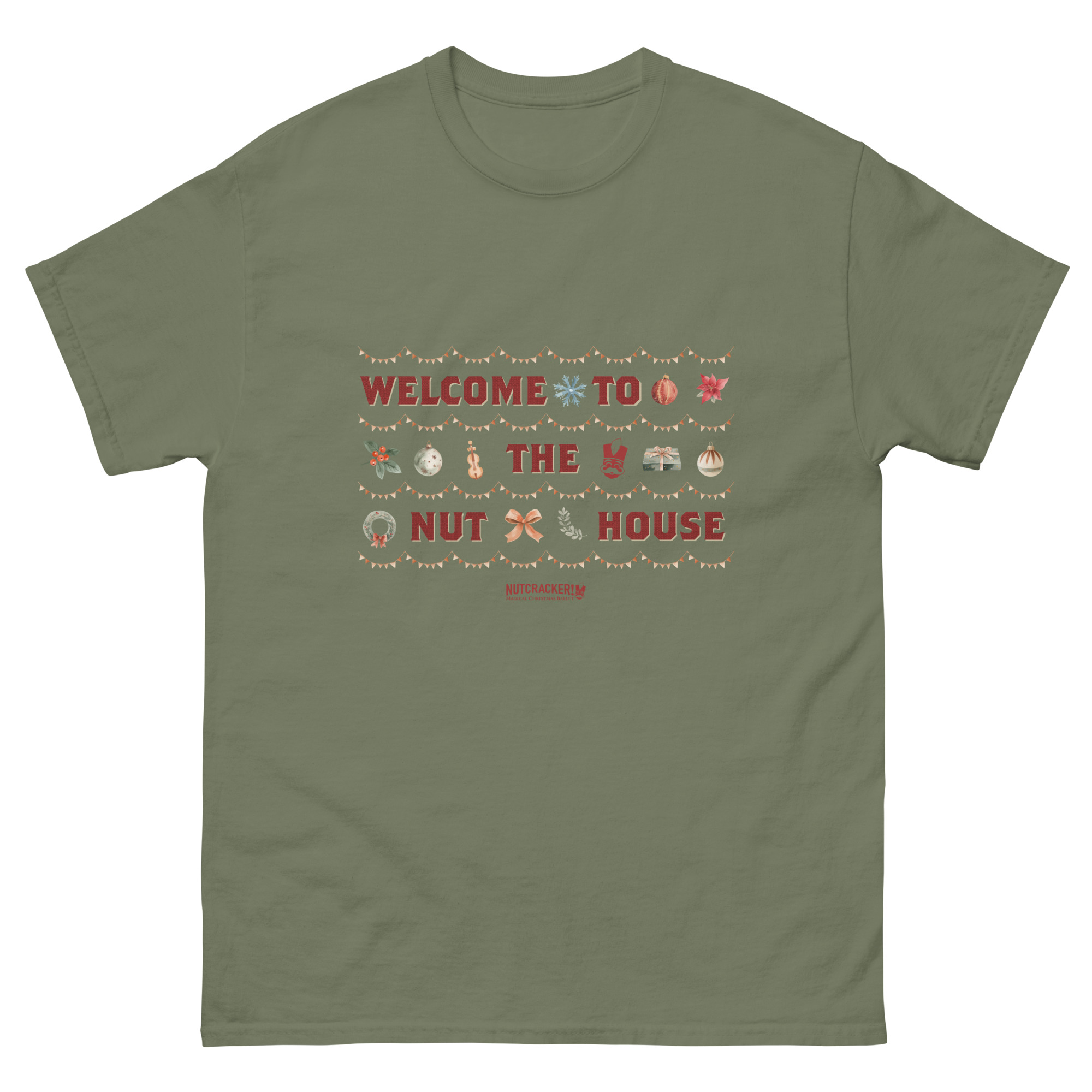 Nutcracker! Magical Christmas Ballet – Art Deco Collection – Adult Unisex T-Shirt copy - Image 17