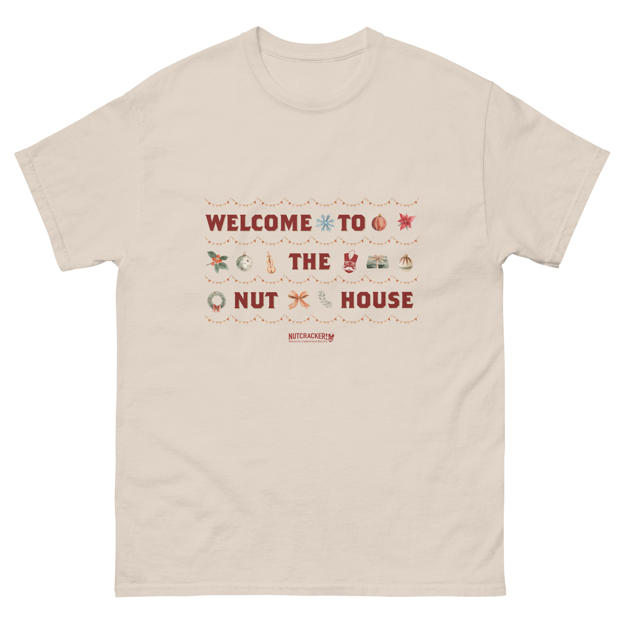 Nutcracker! Magical Christmas Ballet – Art Deco Collection – Adult Unisex T-Shirt copy - Image 18