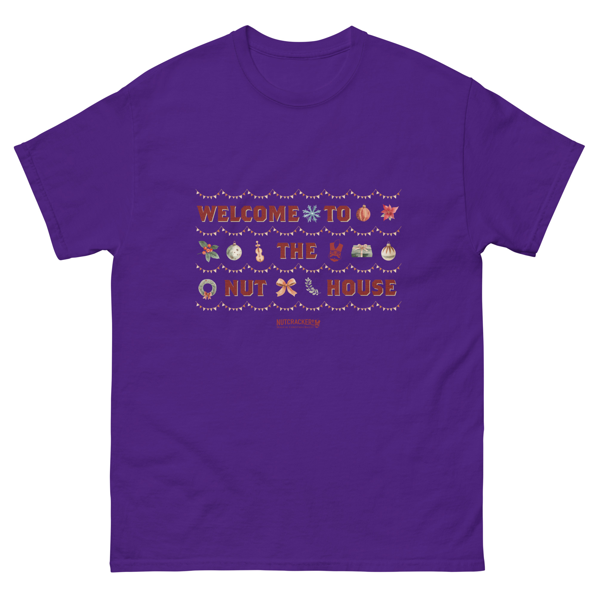 Nutcracker! Magical Christmas Ballet – Art Deco Collection – Adult Unisex T-Shirt copy - Image 21