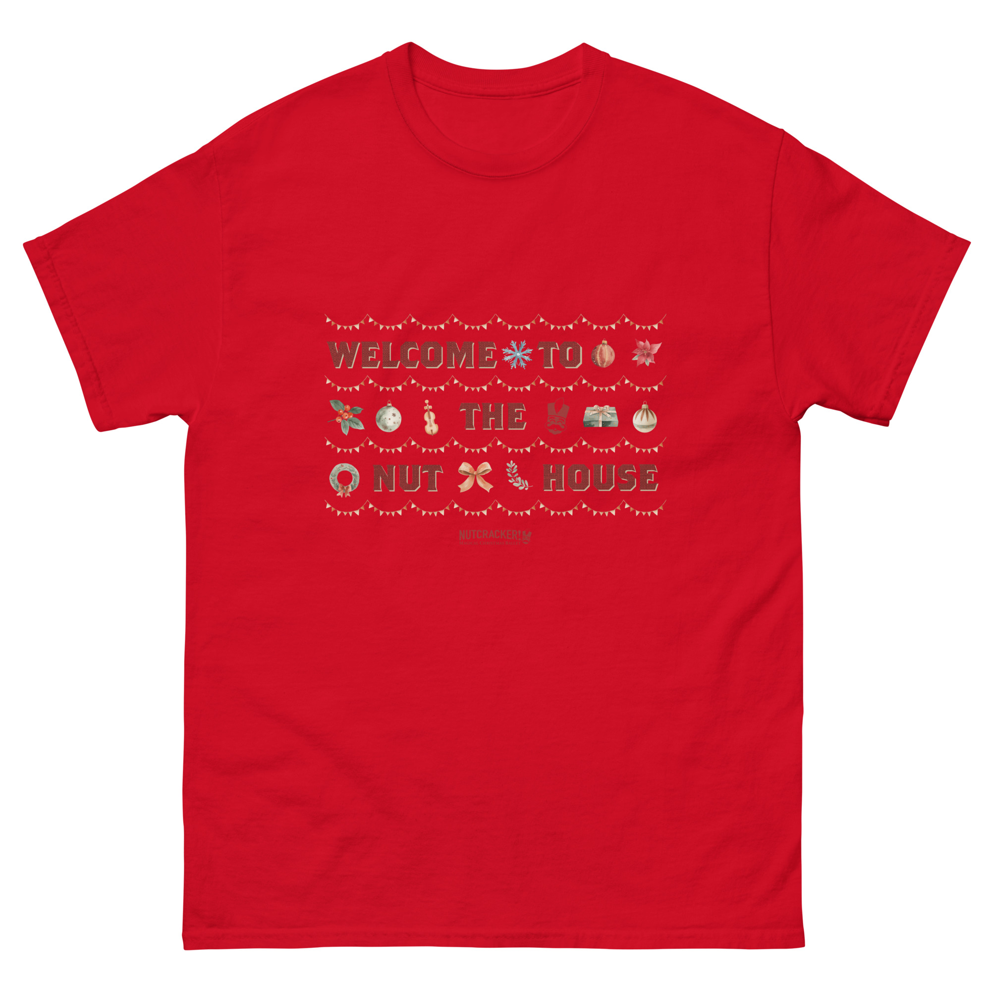 Nutcracker! Magical Christmas Ballet – Art Deco Collection – Adult Unisex T-Shirt copy - Image 22