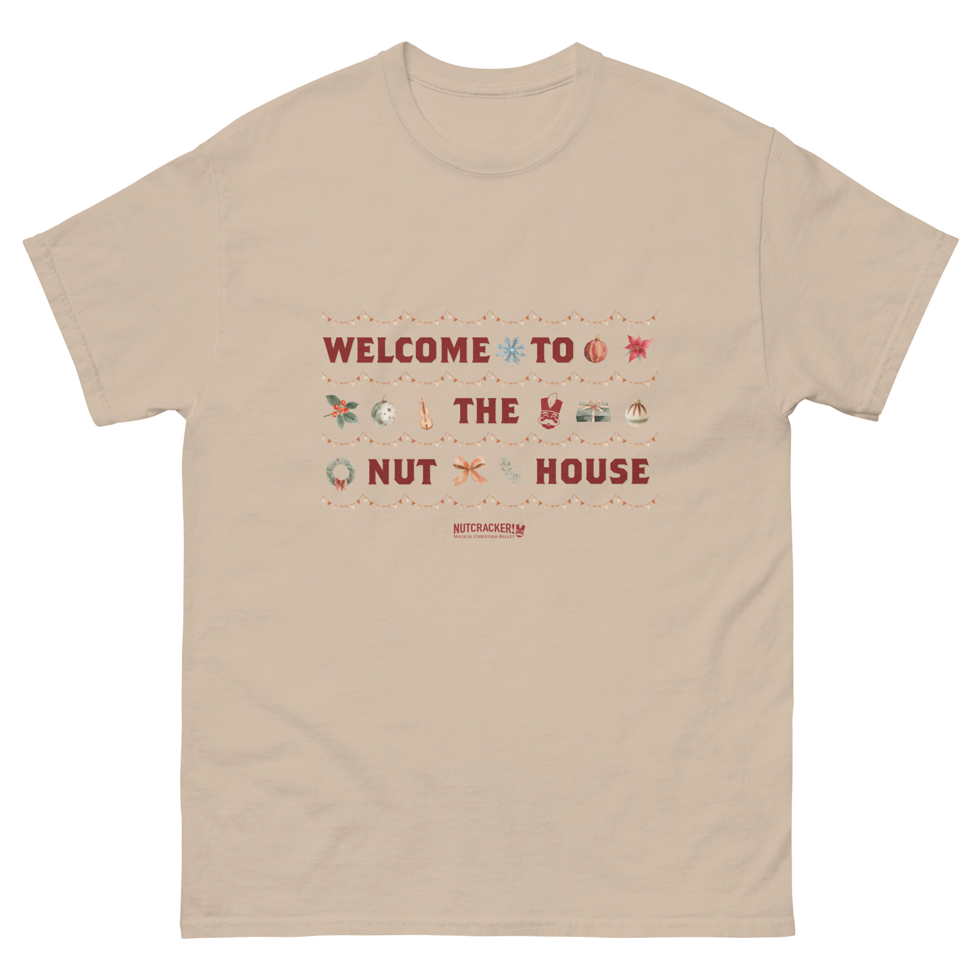 Nutcracker! Magical Christmas Ballet – Art Deco Collection – Adult Unisex T-Shirt copy - Image 24