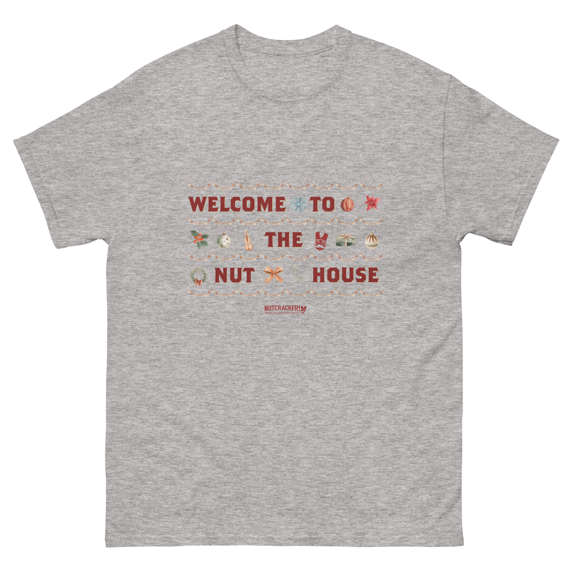 Nutcracker! Magical Christmas Ballet – Art Deco Collection – Adult Unisex T-Shirt copy - Image 26