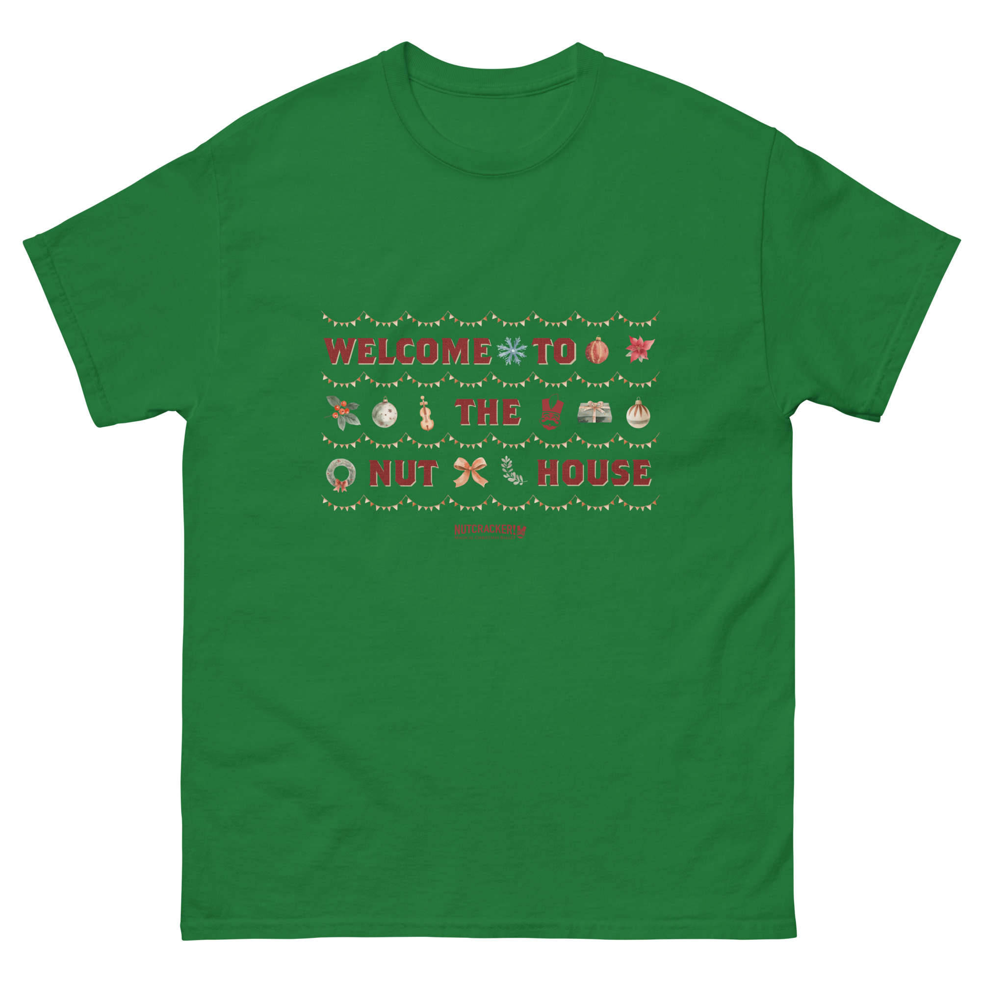 Nutcracker! Magical Christmas Ballet – Art Deco Collection – Adult Unisex T-Shirt copy - Image 32