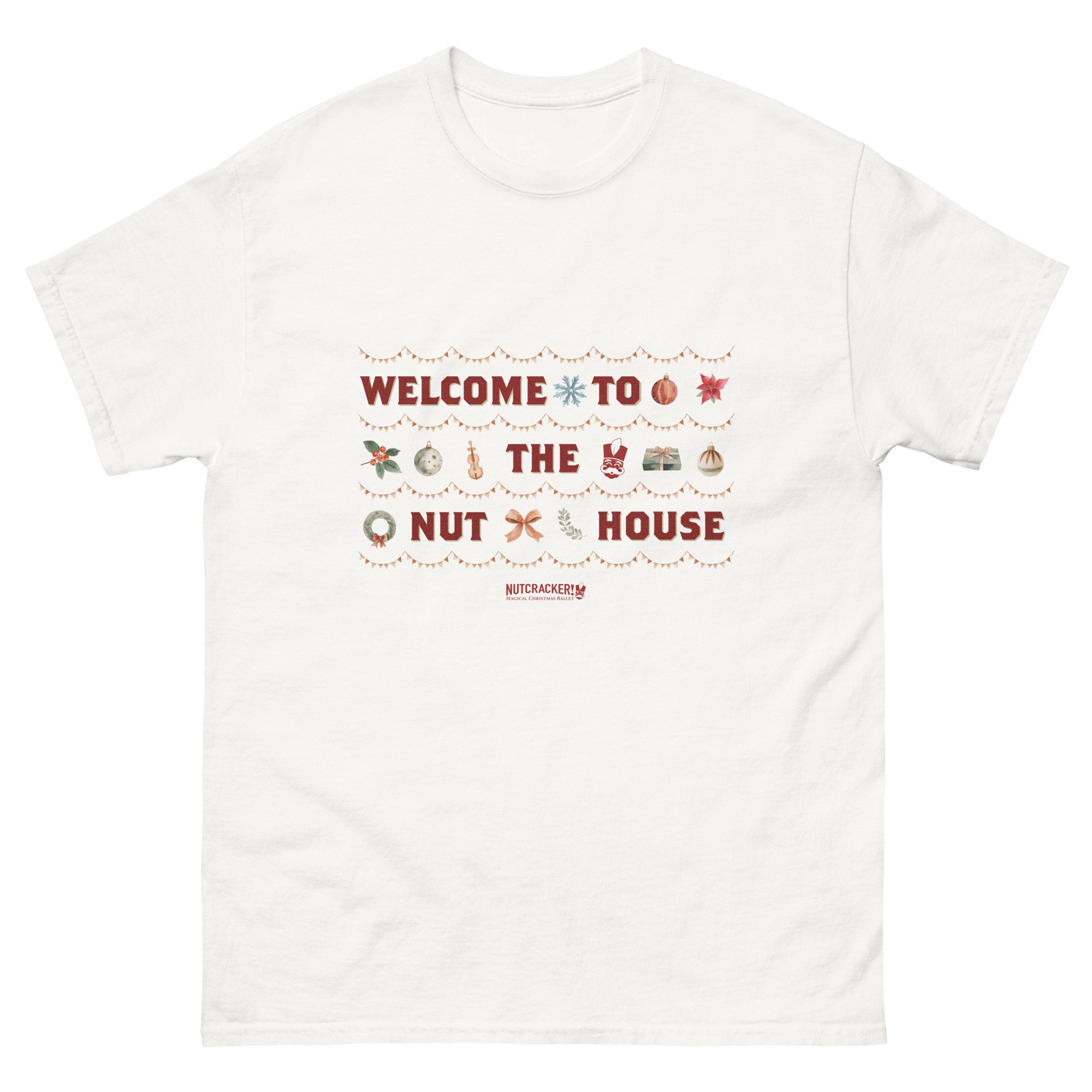 Nutcracker! Magical Christmas Ballet – Art Deco Collection – Adult Unisex T-Shirt copy - Image 27
