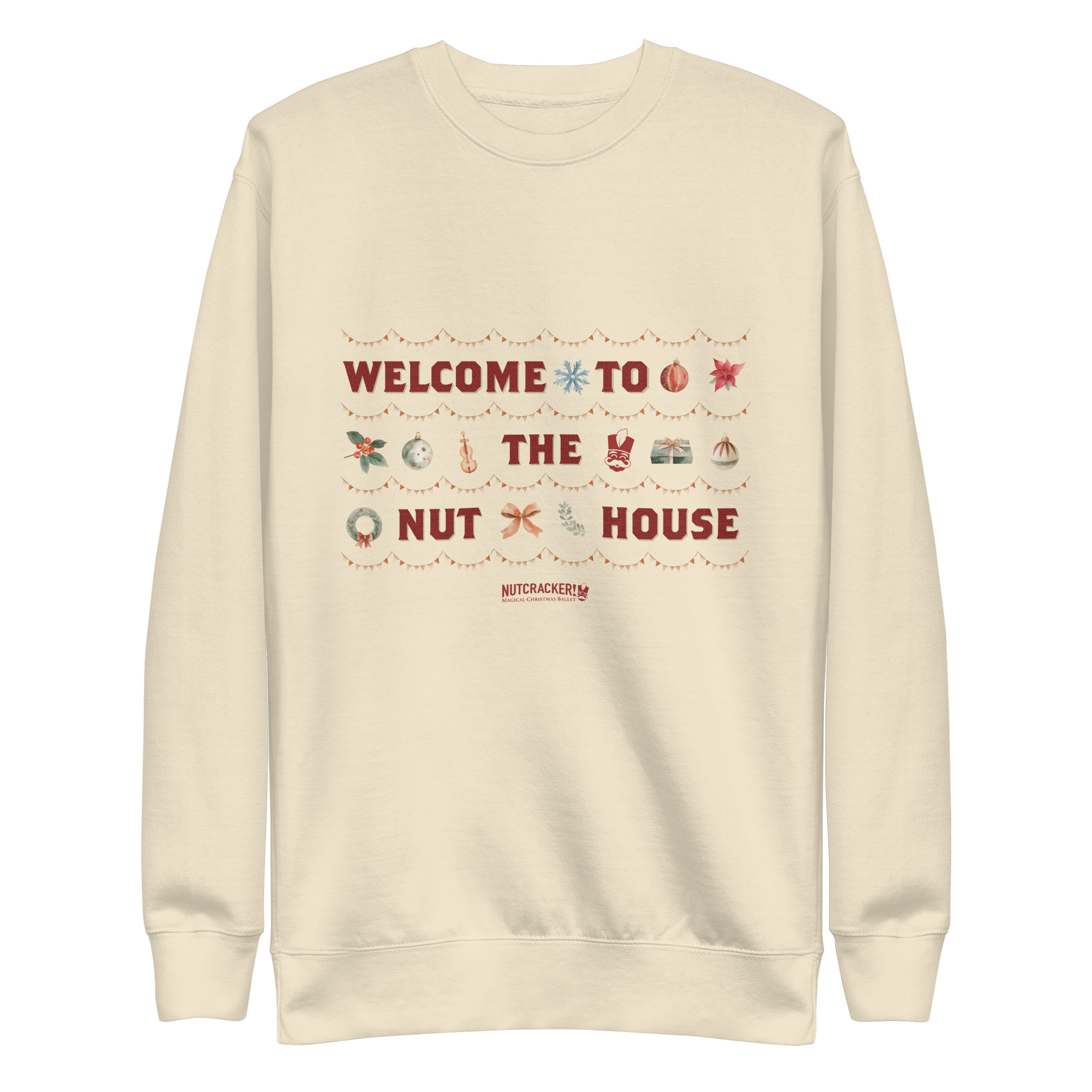 Nutcracker! Magical Christmas Ballet – Nut House Collection - Unisex Premium Sweatshirt copy - Image 11