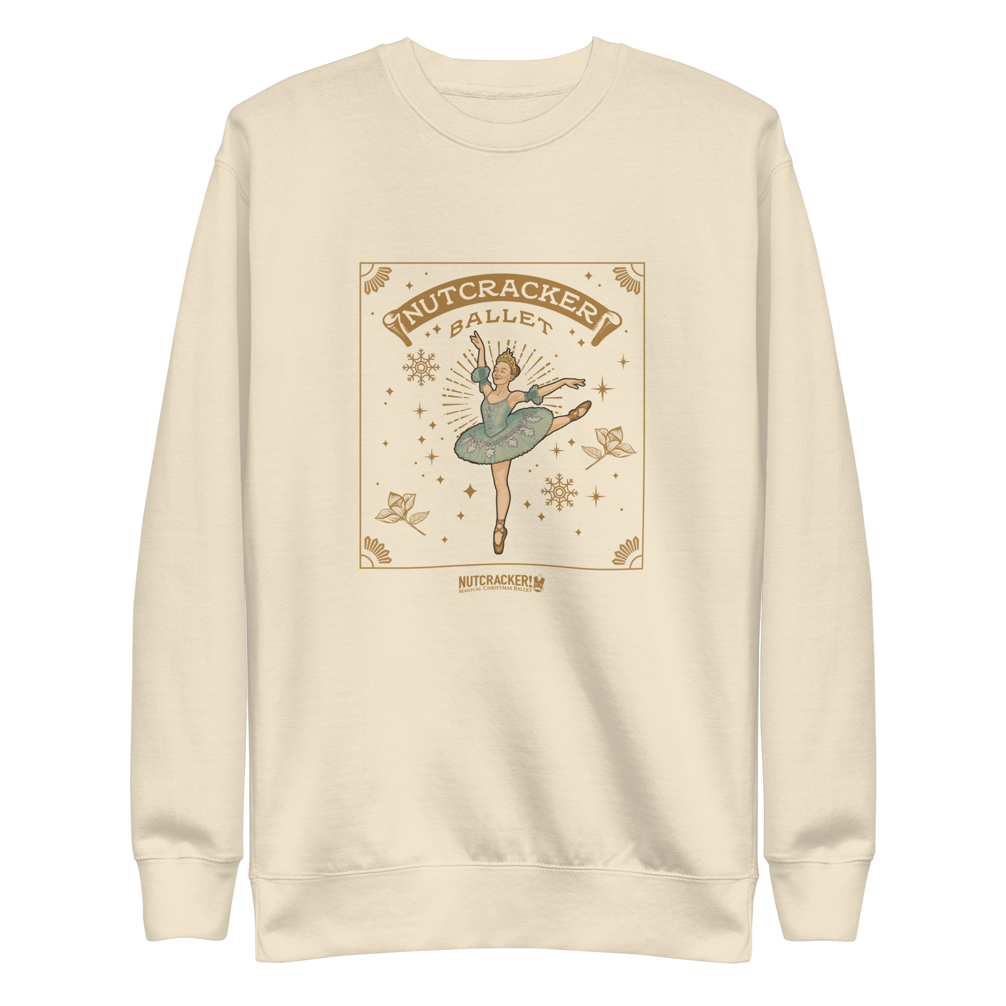 Nutcracker! Magical Christmas Ballet – Art Deco Collection - Unisex Premium Sweatshirt - Image 11