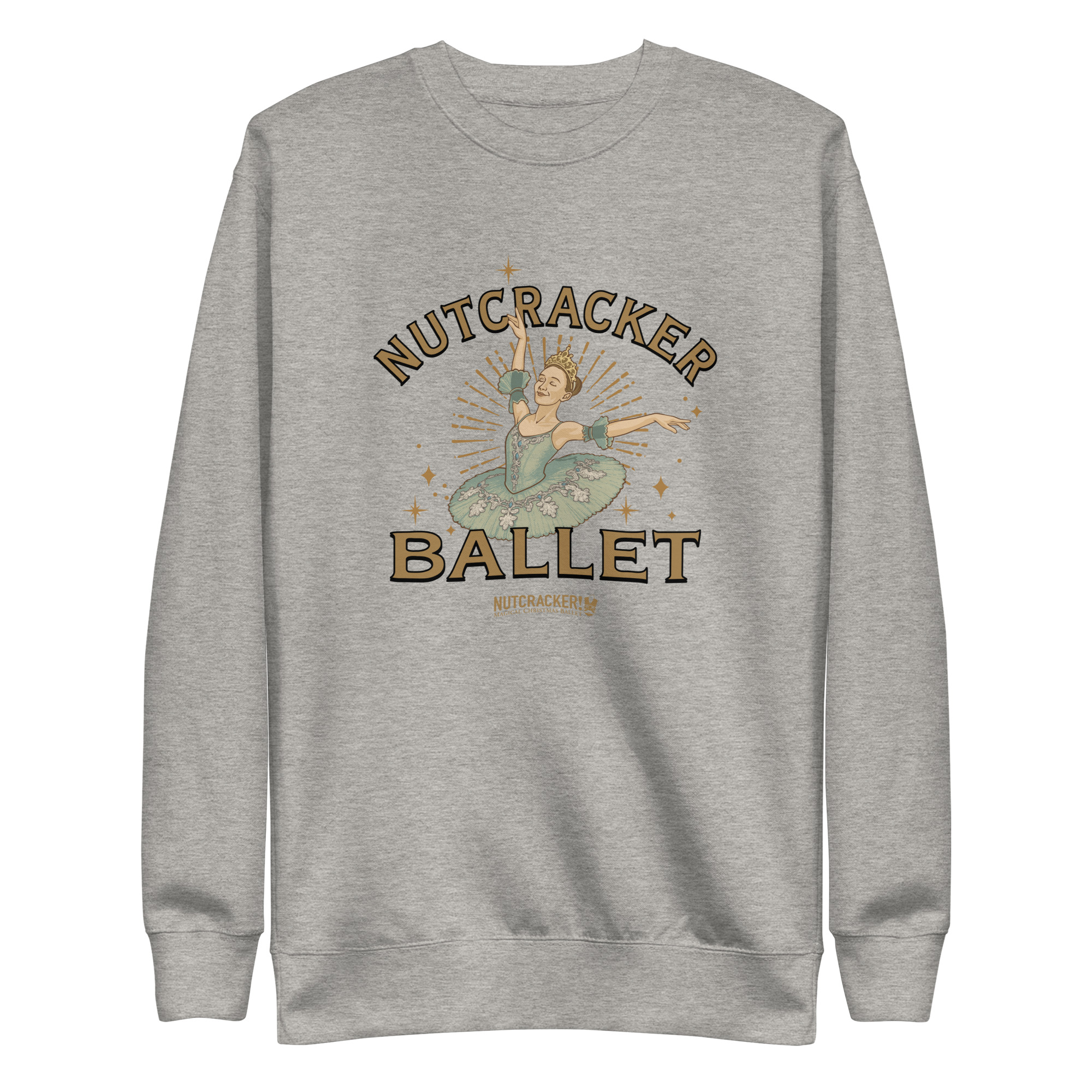 Nutcracker! Magical Christmas Ballet – Art Deco Collection - Unisex Premium Sweatshirt - Image 3