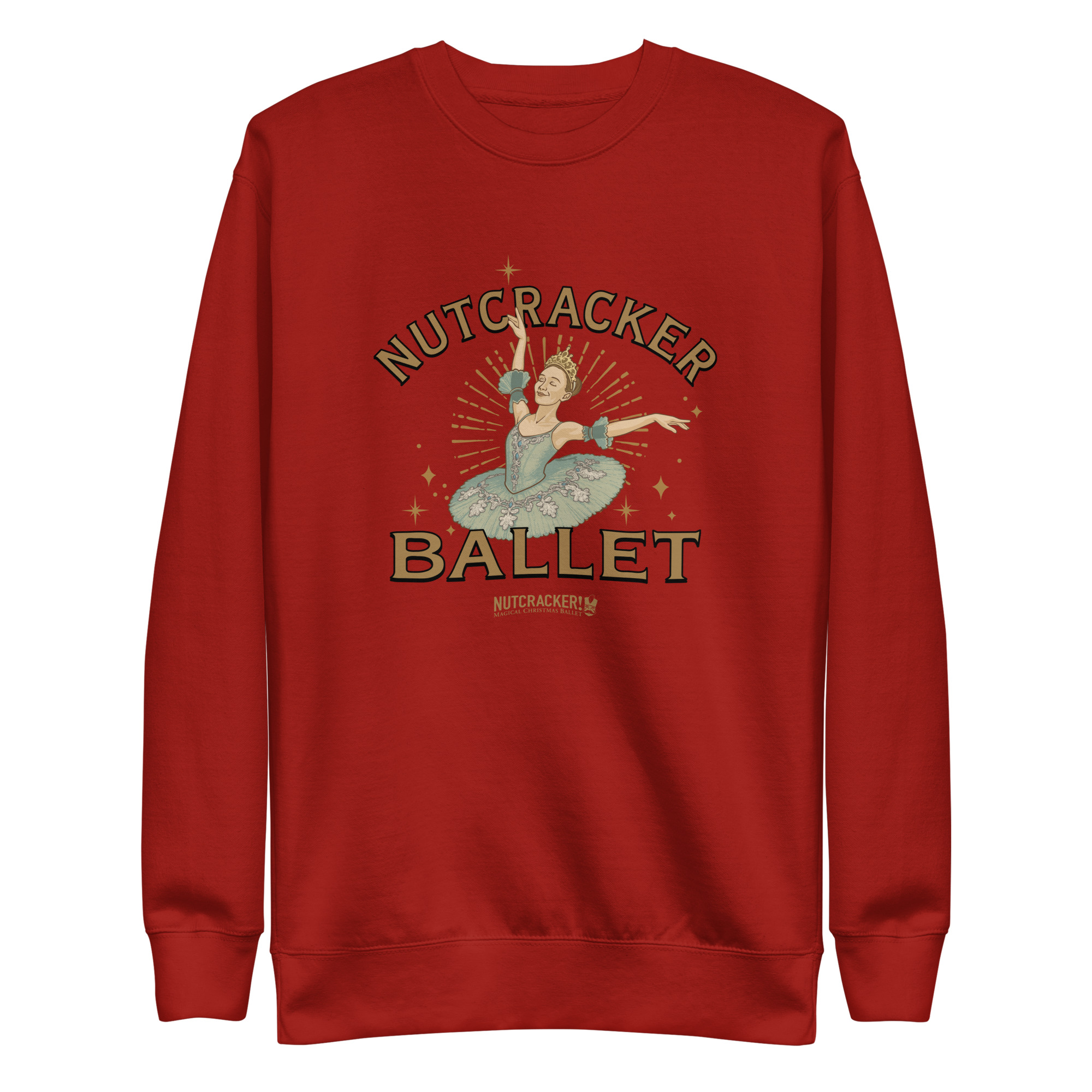 Nutcracker! Magical Christmas Ballet – Art Deco Collection - Unisex Premium Sweatshirt - Image 4