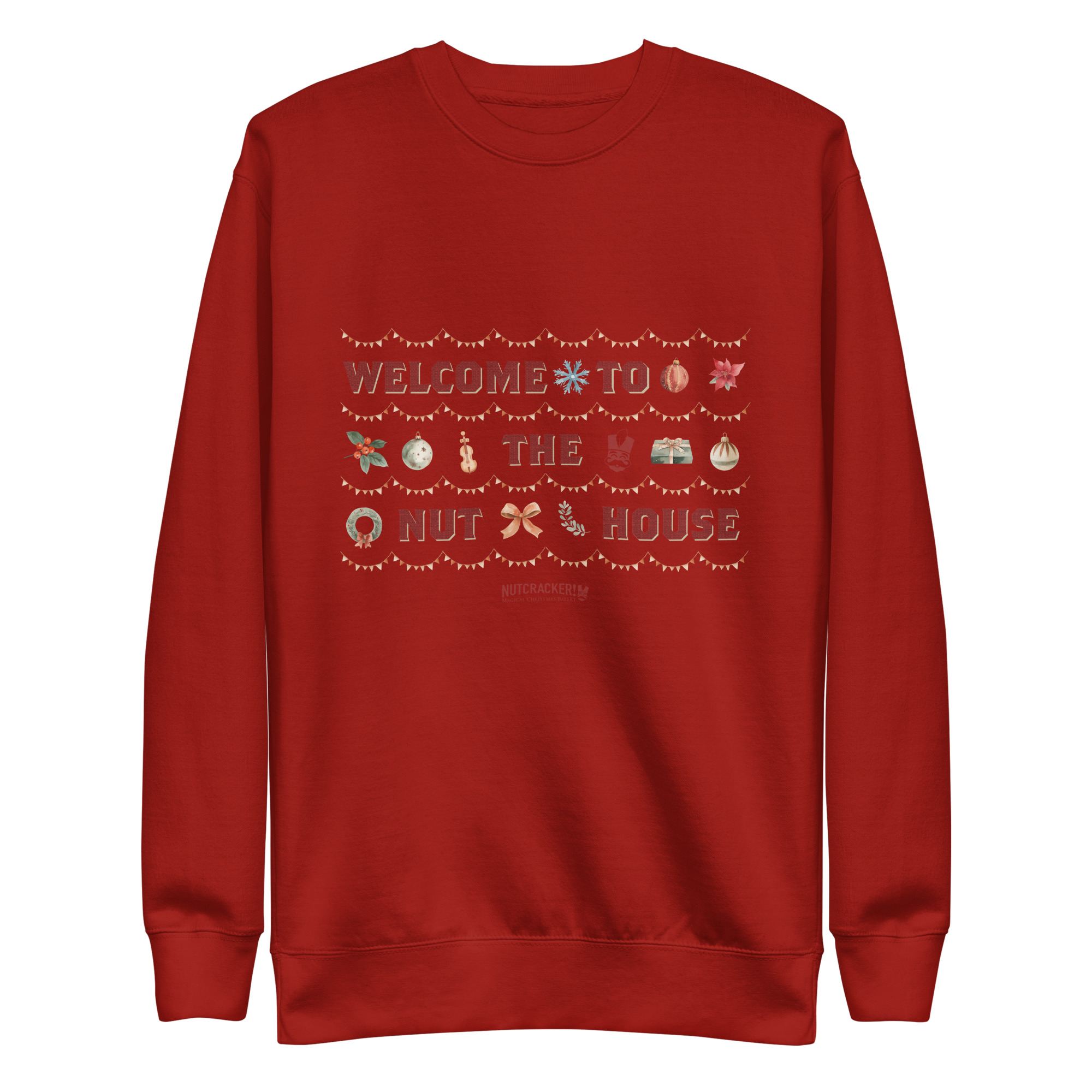 Nutcracker! Magical Christmas Ballet – Nut House Collection - Unisex Premium Sweatshirt copy - Image 4