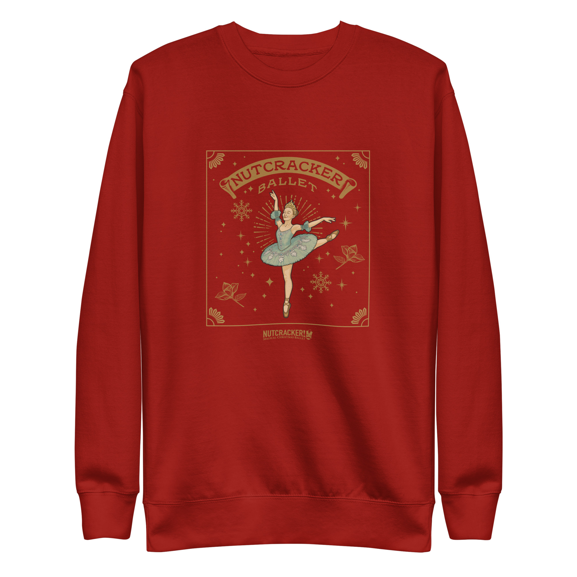 Nutcracker! Magical Christmas Ballet – Art Deco Collection - Unisex Premium Sweatshirt - Image 4