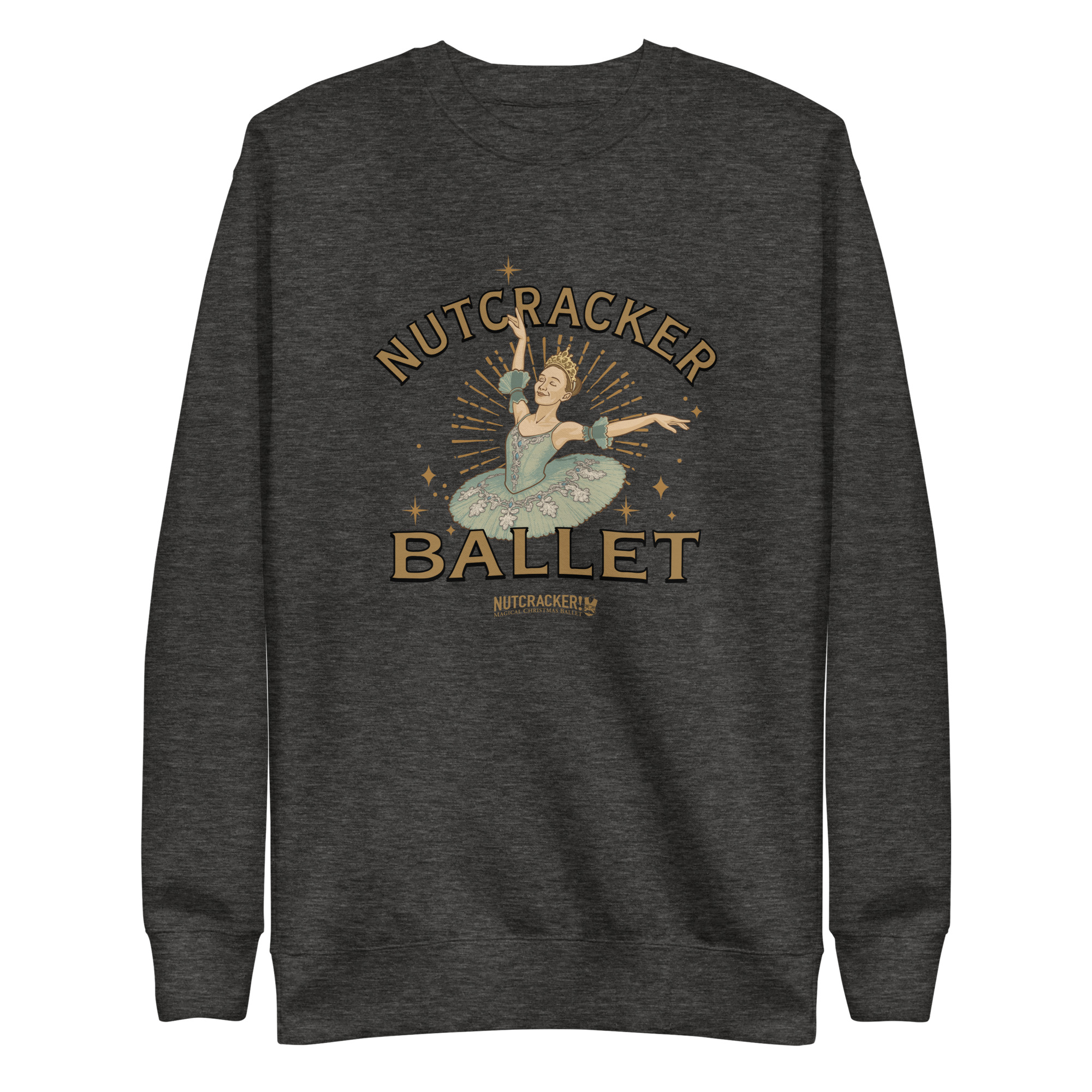 Nutcracker! Magical Christmas Ballet – Art Deco Collection - Unisex Premium Sweatshirt - Image 5