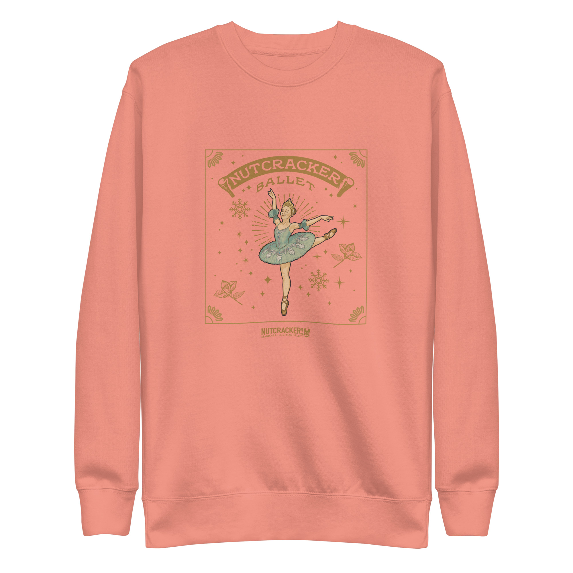 Nutcracker! Magical Christmas Ballet – Art Deco Collection - Unisex Premium Sweatshirt - Image 6