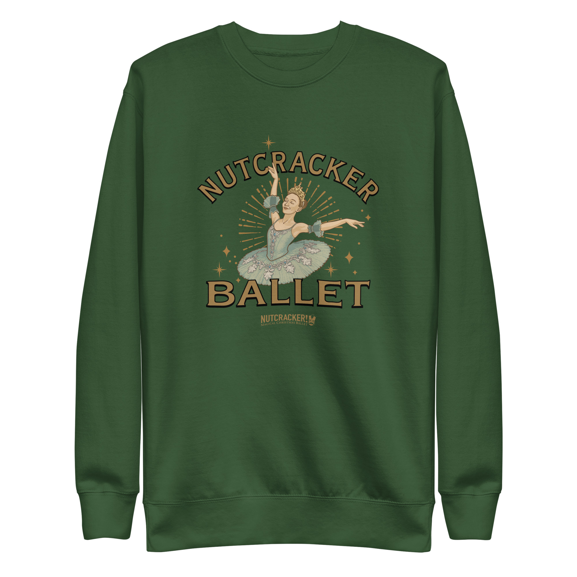 Nutcracker! Magical Christmas Ballet – Art Deco Collection - Unisex Premium Sweatshirt - Image 7