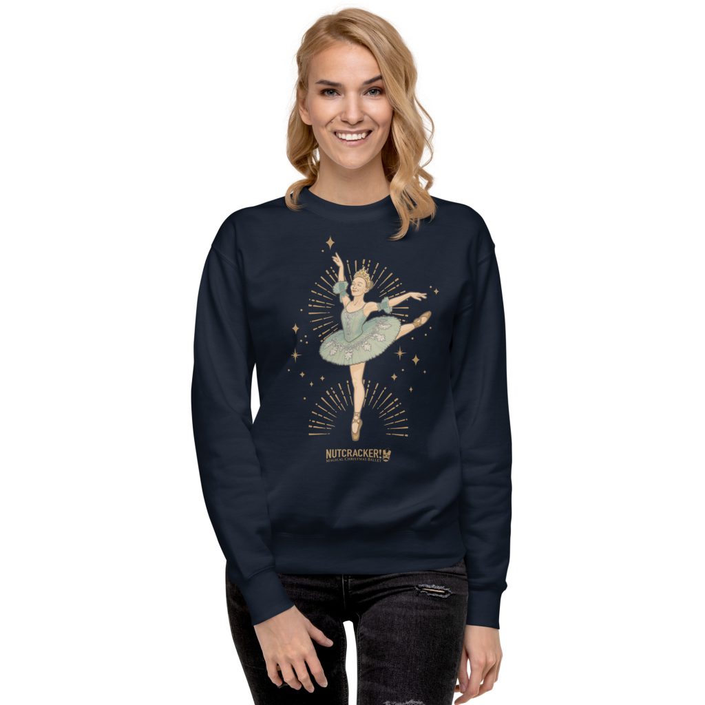 Nutcracker! Magical Christmas Ballet – Art Deco Collection - Unisex Premium Sweatshirt