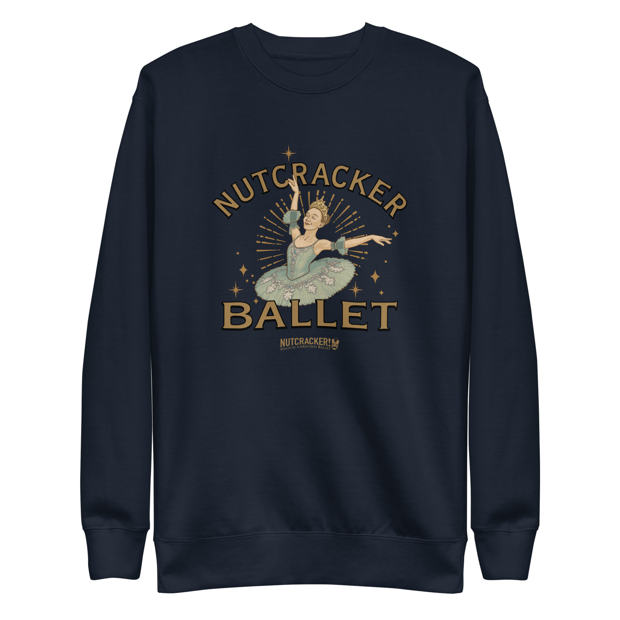 Nutcracker! Magical Christmas Ballet – Art Deco Collection - Unisex Premium Sweatshirt - Image 8