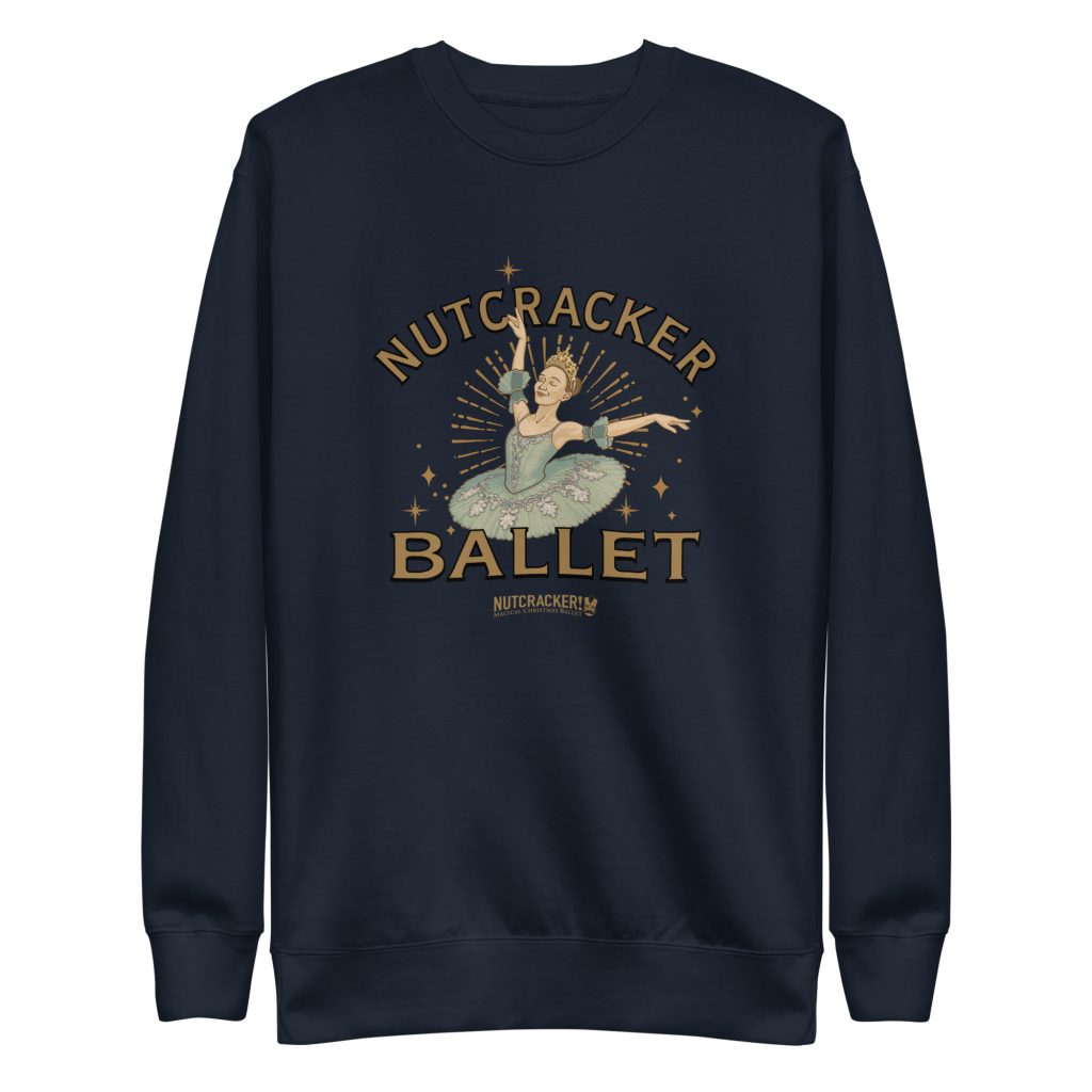 Nutcracker! Magical Christmas Ballet – Art Deco Collection - Unisex Premium Sweatshirt