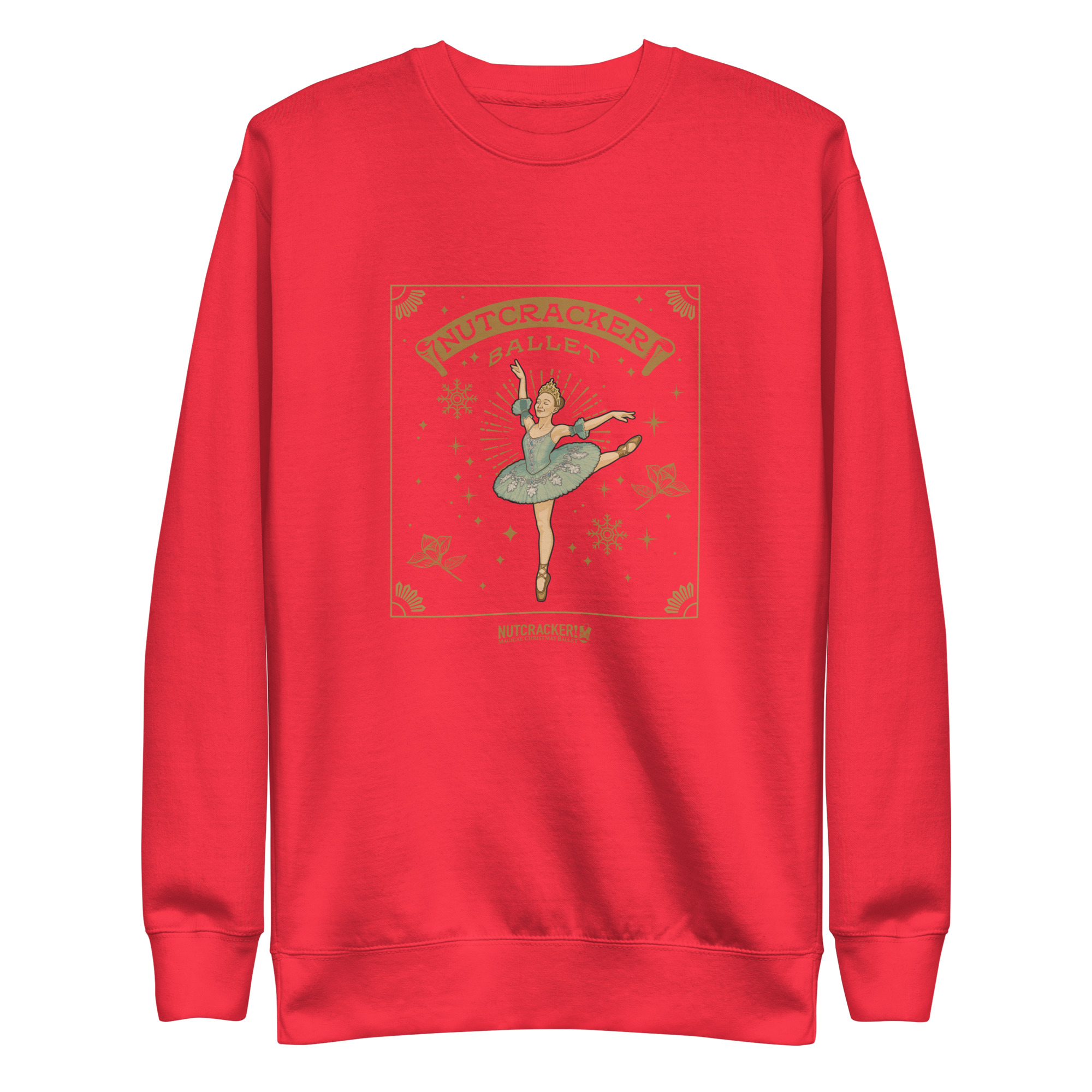 Nutcracker! Magical Christmas Ballet – Art Deco Collection - Unisex Premium Sweatshirt - Image 13