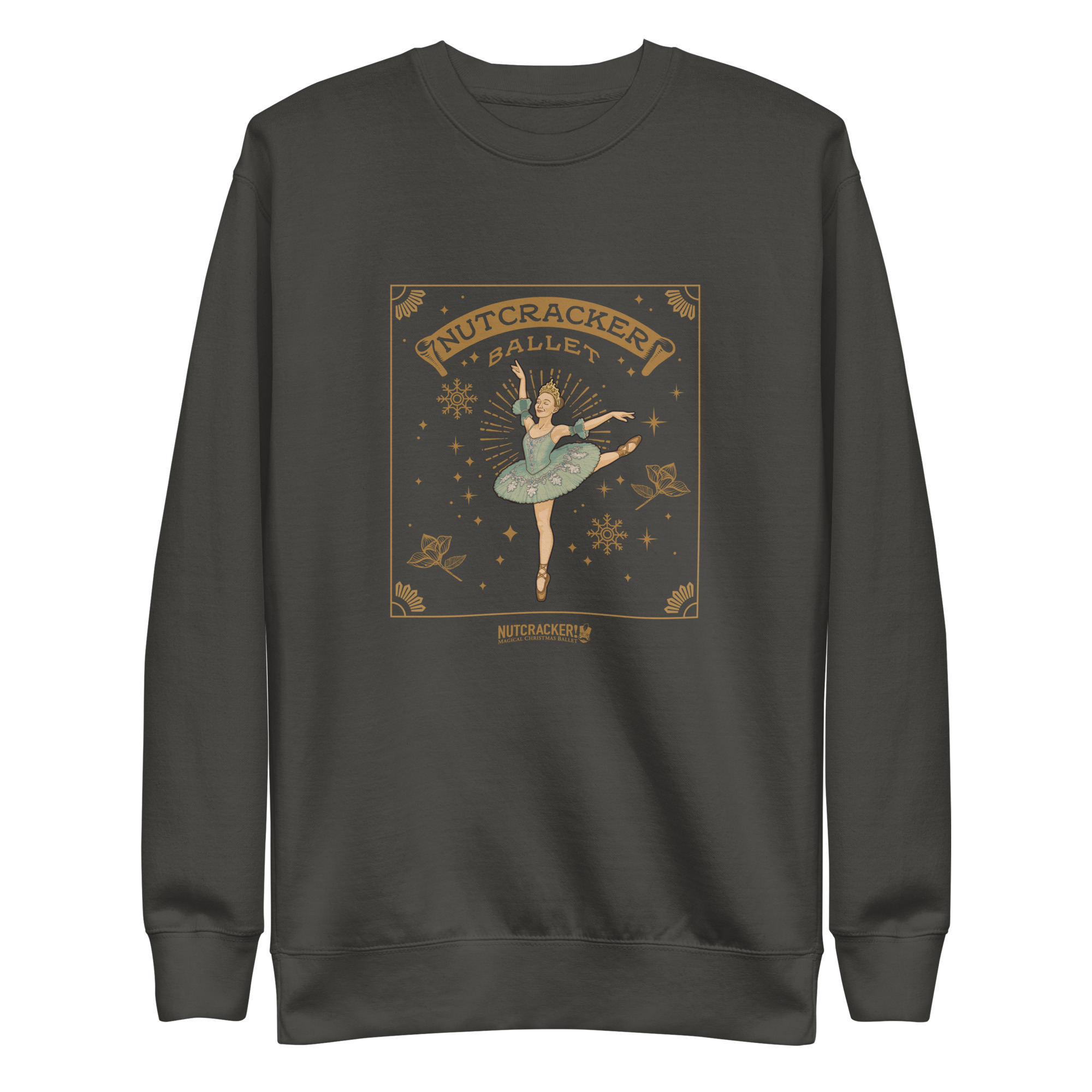 Nutcracker! Magical Christmas Ballet – Art Deco Collection - Unisex Premium Sweatshirt - Image 12