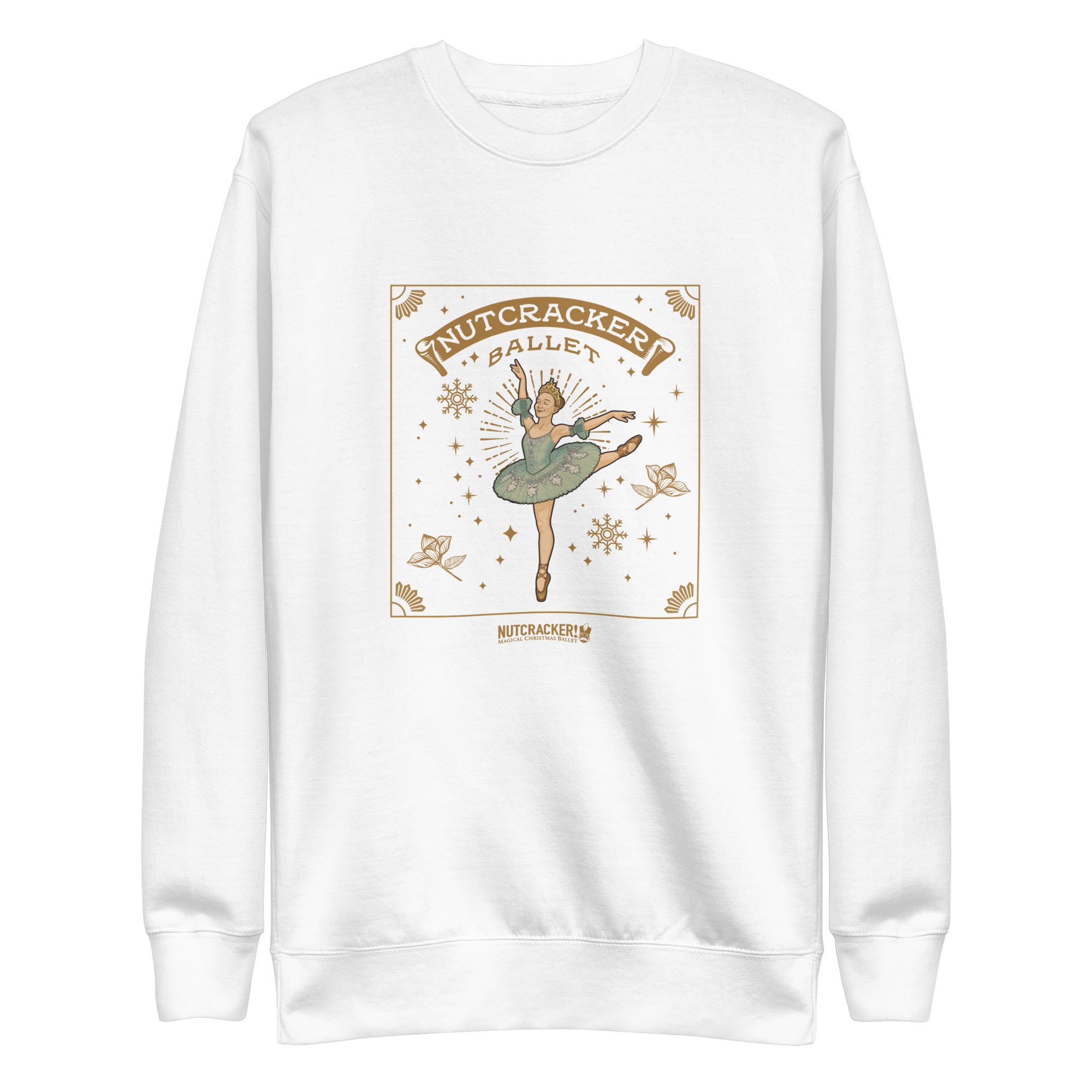 Nutcracker! Magical Christmas Ballet – Art Deco Collection - Unisex Premium Sweatshirt - Image 10