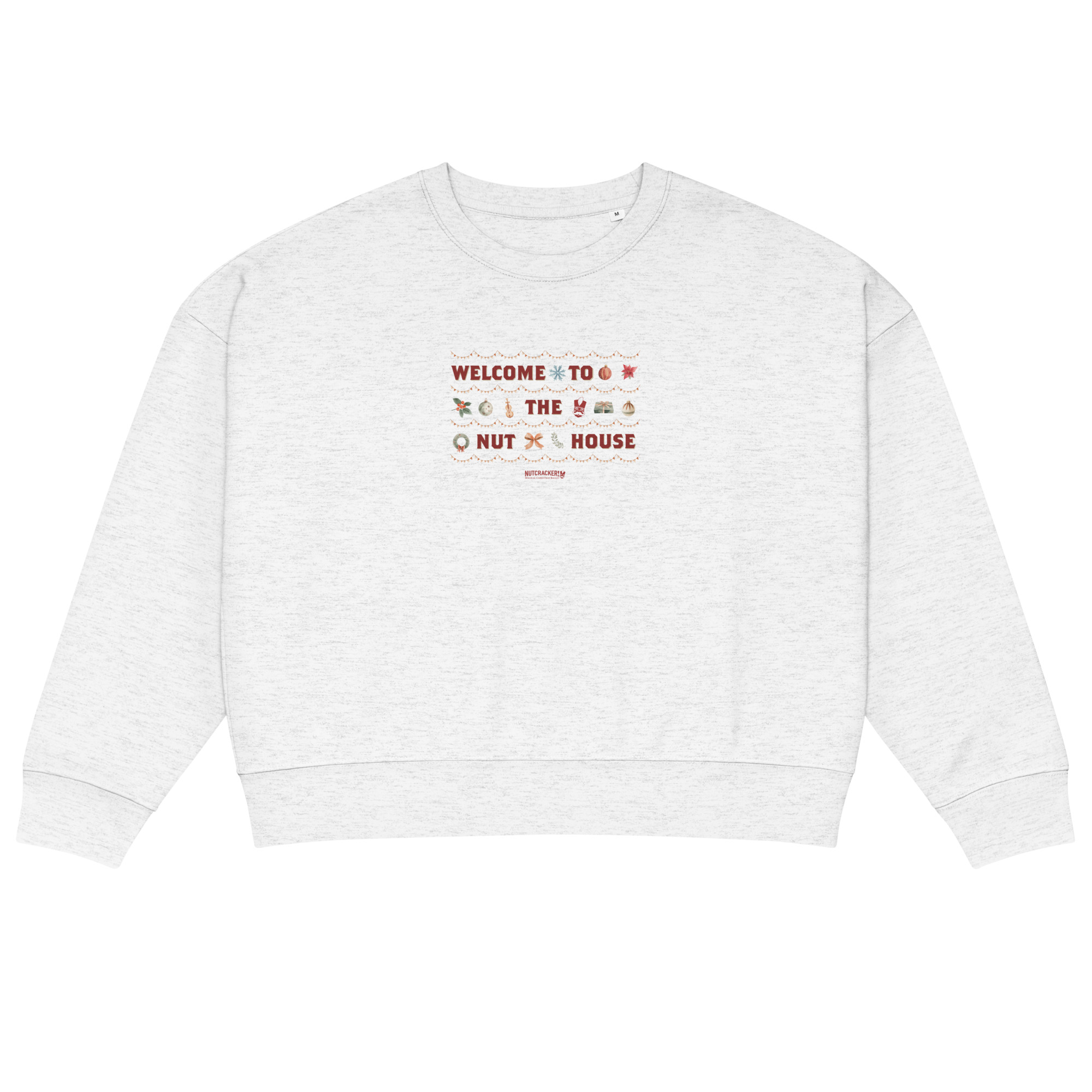 Nutcracker! Magical Christmas Ballet – Nut House Collection - Women’s Organic Crew Neck Sweatshirt copy - Image 3